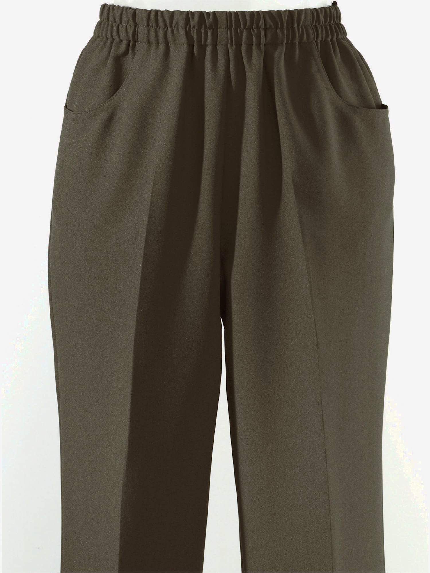 Corsaire sport avec plis repassés, couleur vert, taille 56 - Witt