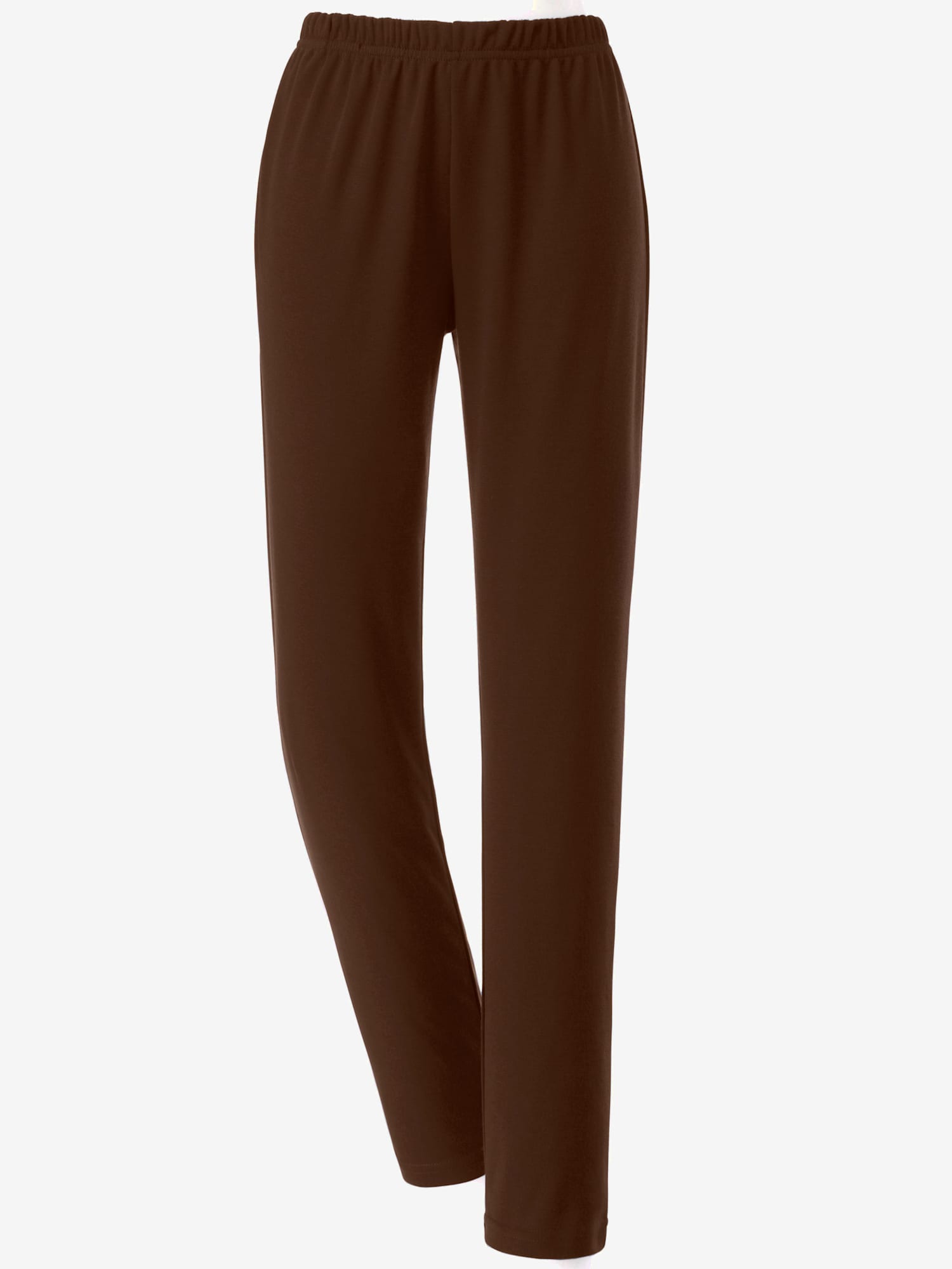 Pantalon d'intérieur confortable taille élastique, couleur marron, taille 42/44, marque feel good - helline