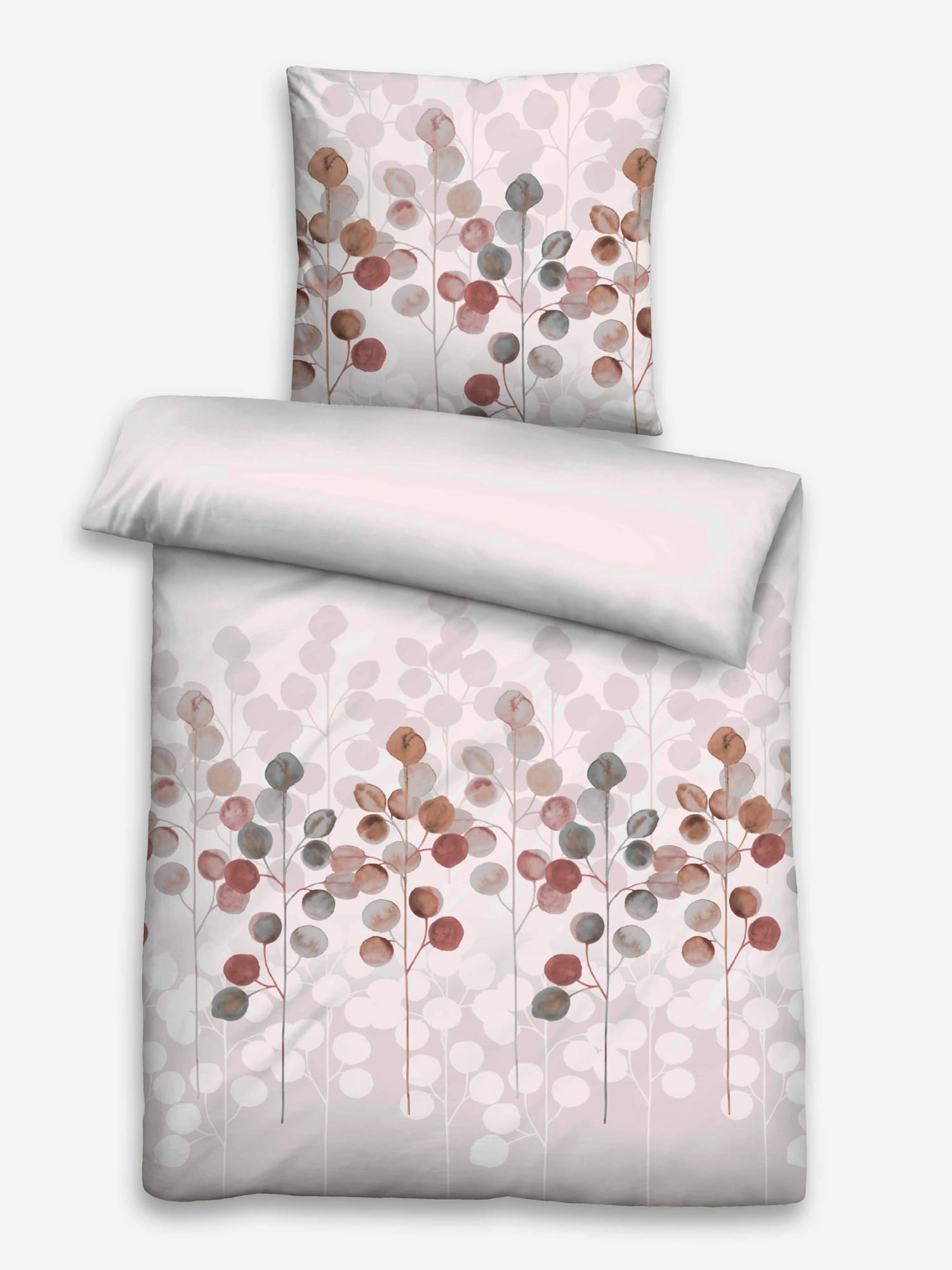 Linge de lit flanelle fine douce, couleur blanc, taille 80x80/155x220 cm, marque Biberna - helline