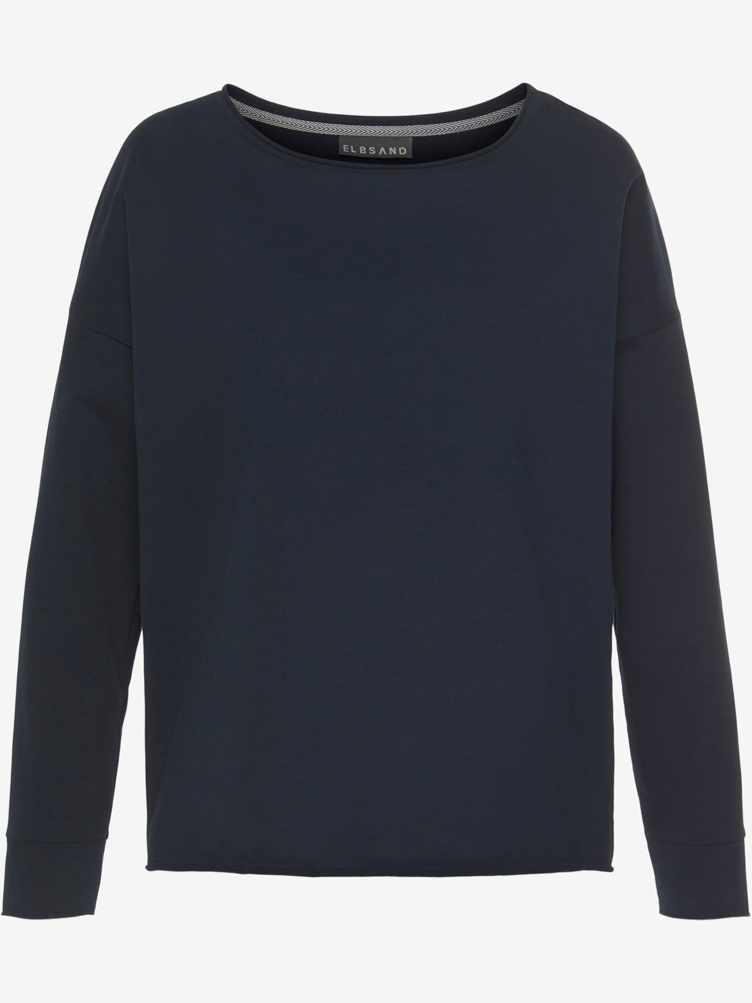 Sweat-shirt encolure ronde, couleur bleu, taille M (40), marque Elbsand - helline