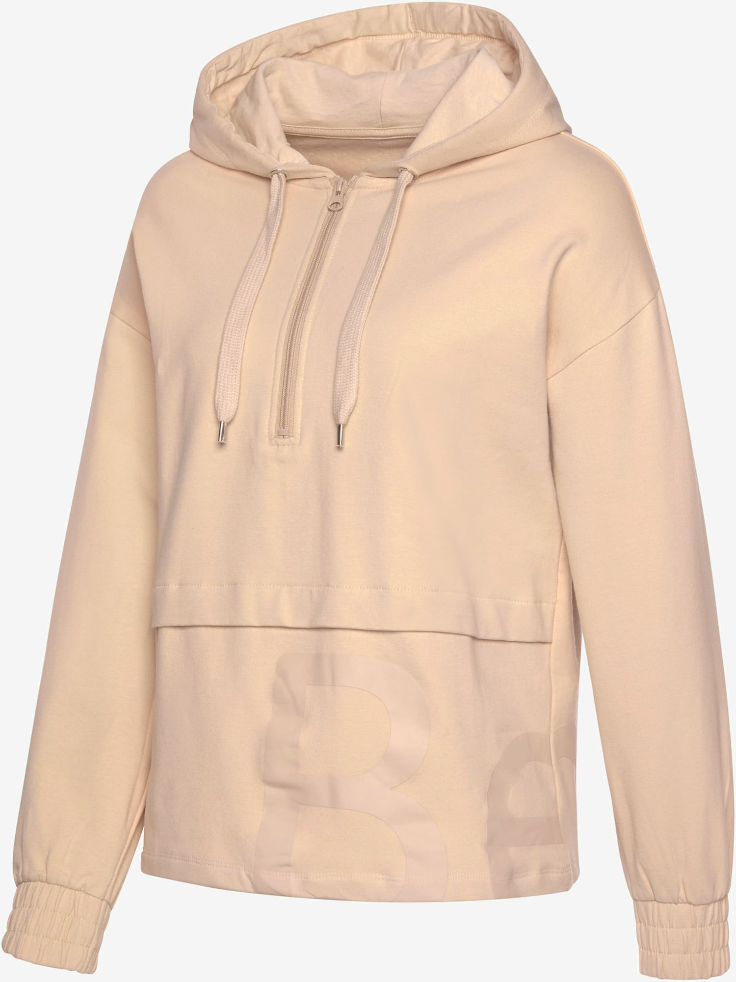 Sweatshirt avec glissière et capuche, couleur marron, taille 42/44, marque Bench. Loungewear - helline