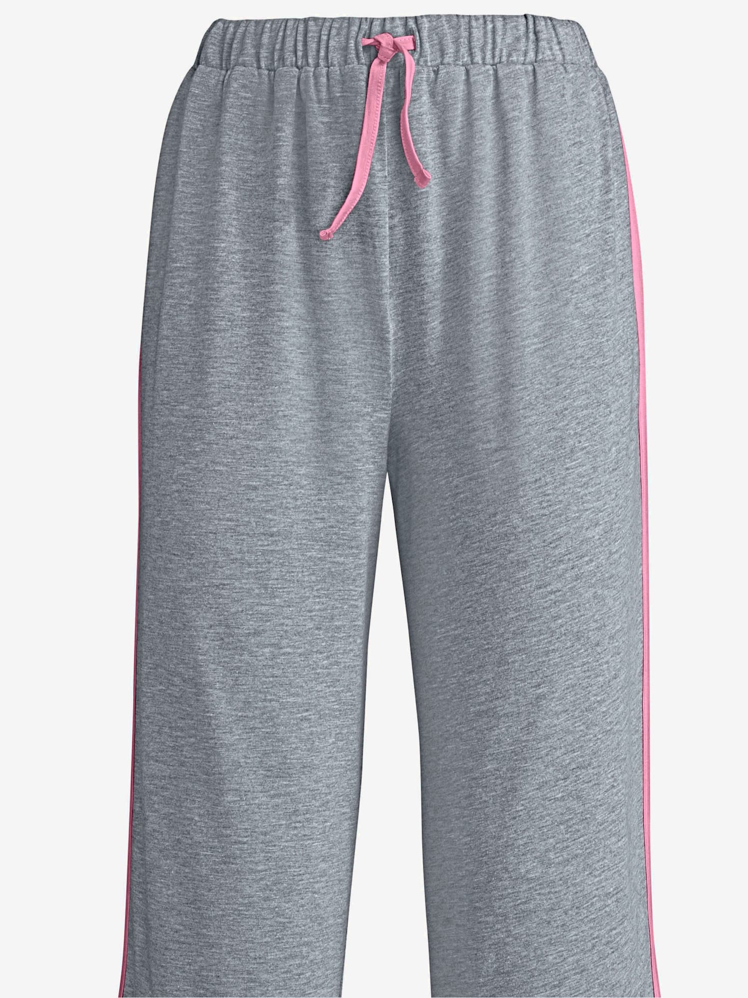 Corsaire passepoils contrastés tendance, couleur gris, taille 46 - Witt