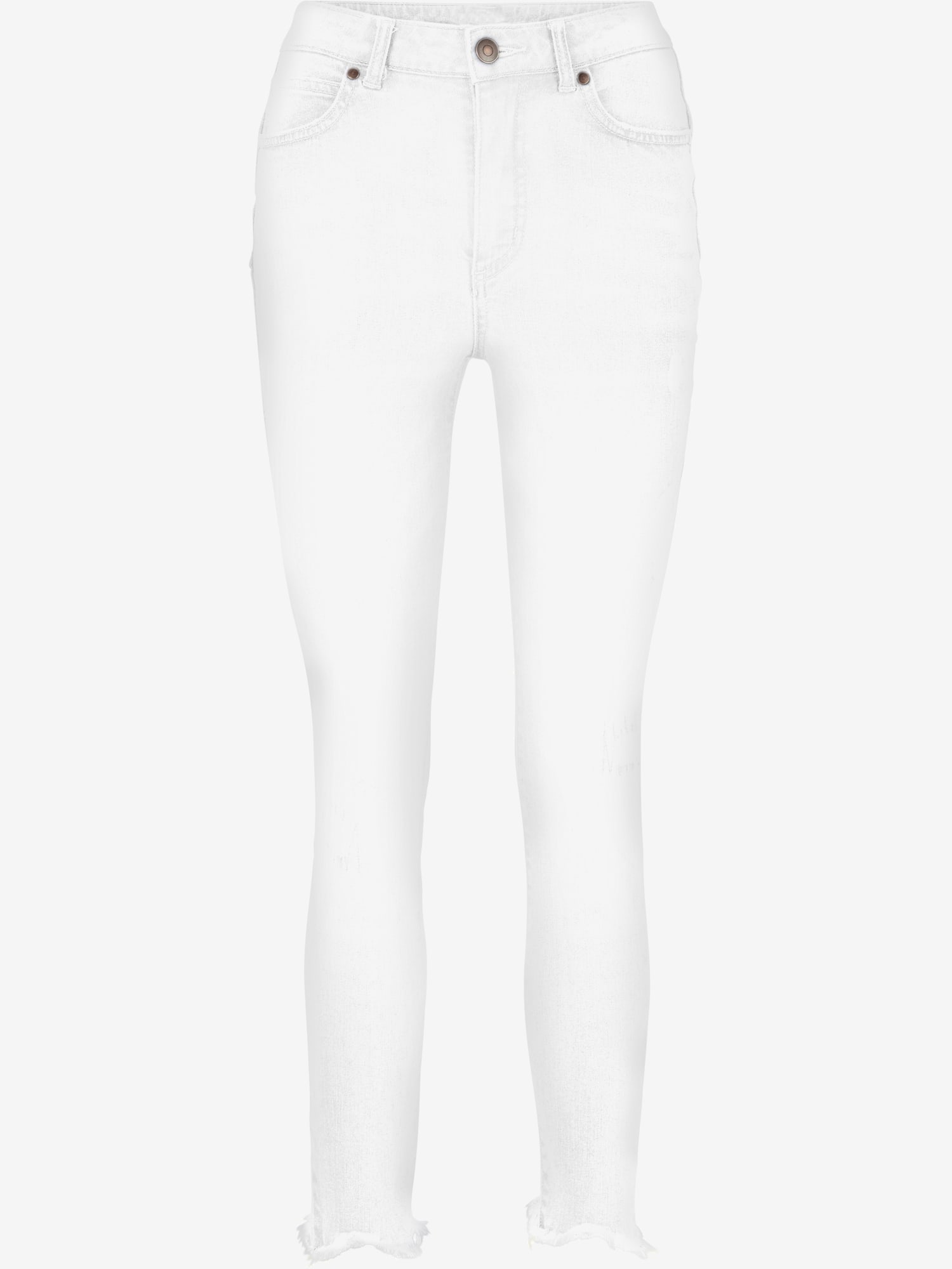 Jean skinny coupe skinny tendance, couleur blanc, taille 46, marque Linea Tesini - helline