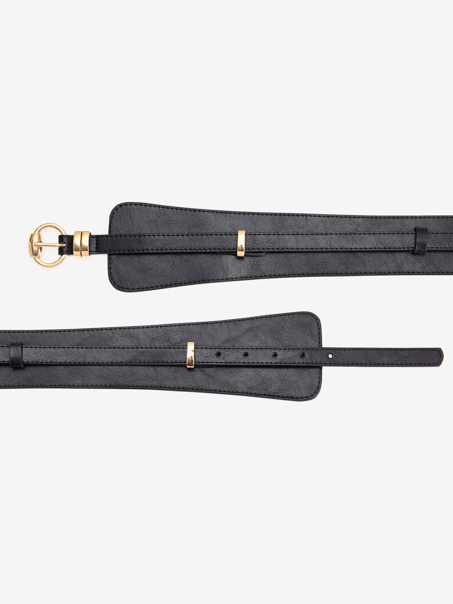 Ceinture 2 en 1 – avec fine ceinture amovible, couleur noir, taille 85, marque LASCANA - helline