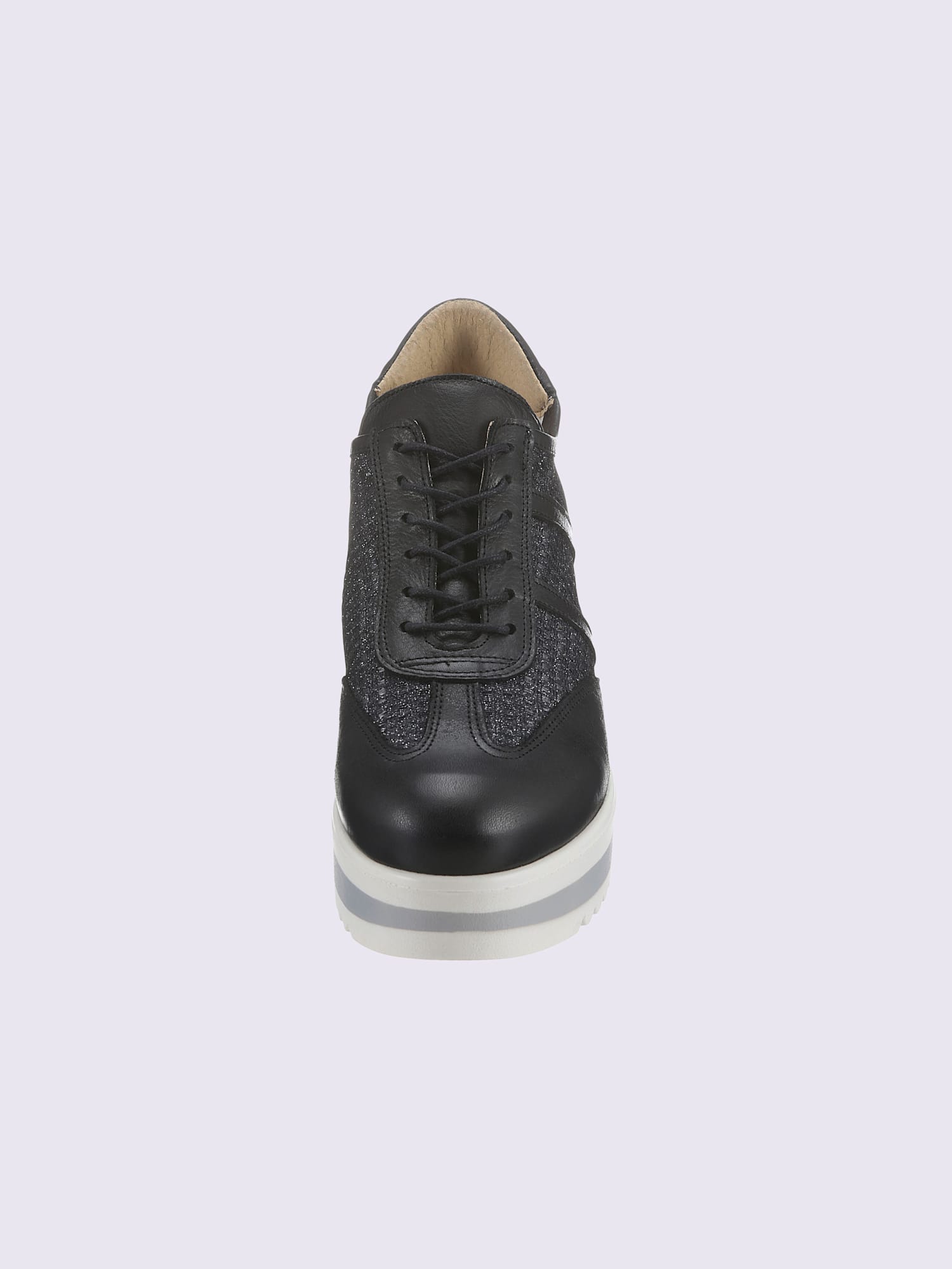 Chaussures à lacets de fabrication espagnole, noir uni, taille 41 - helline