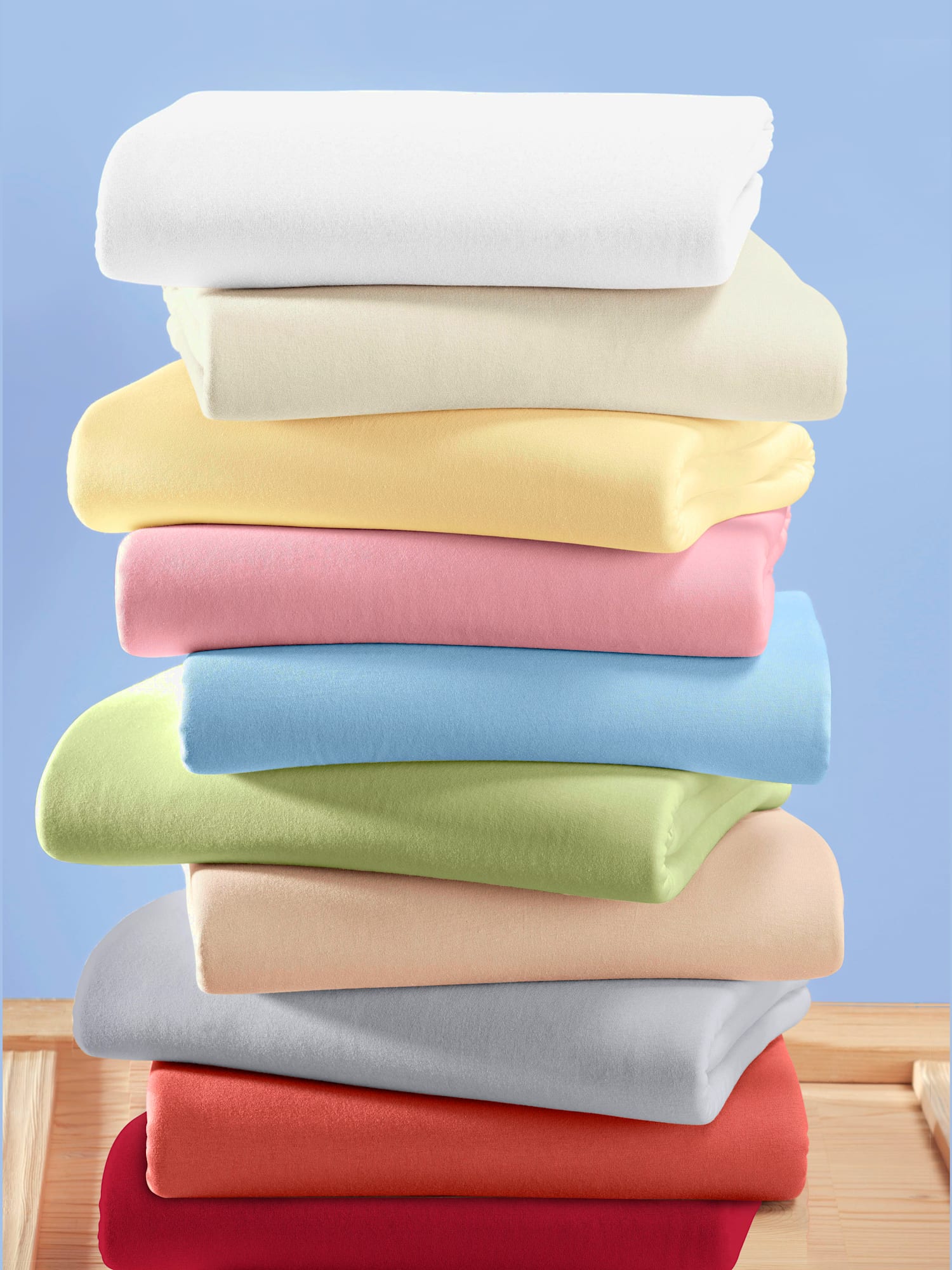 Drap-housse élasthanne : tenue infroissable, Hauteur de matelas de 25 - 35 cm, couleur : couleur ivoire clair uni, taille 1 pièce 90x190 - 100x220 cm,