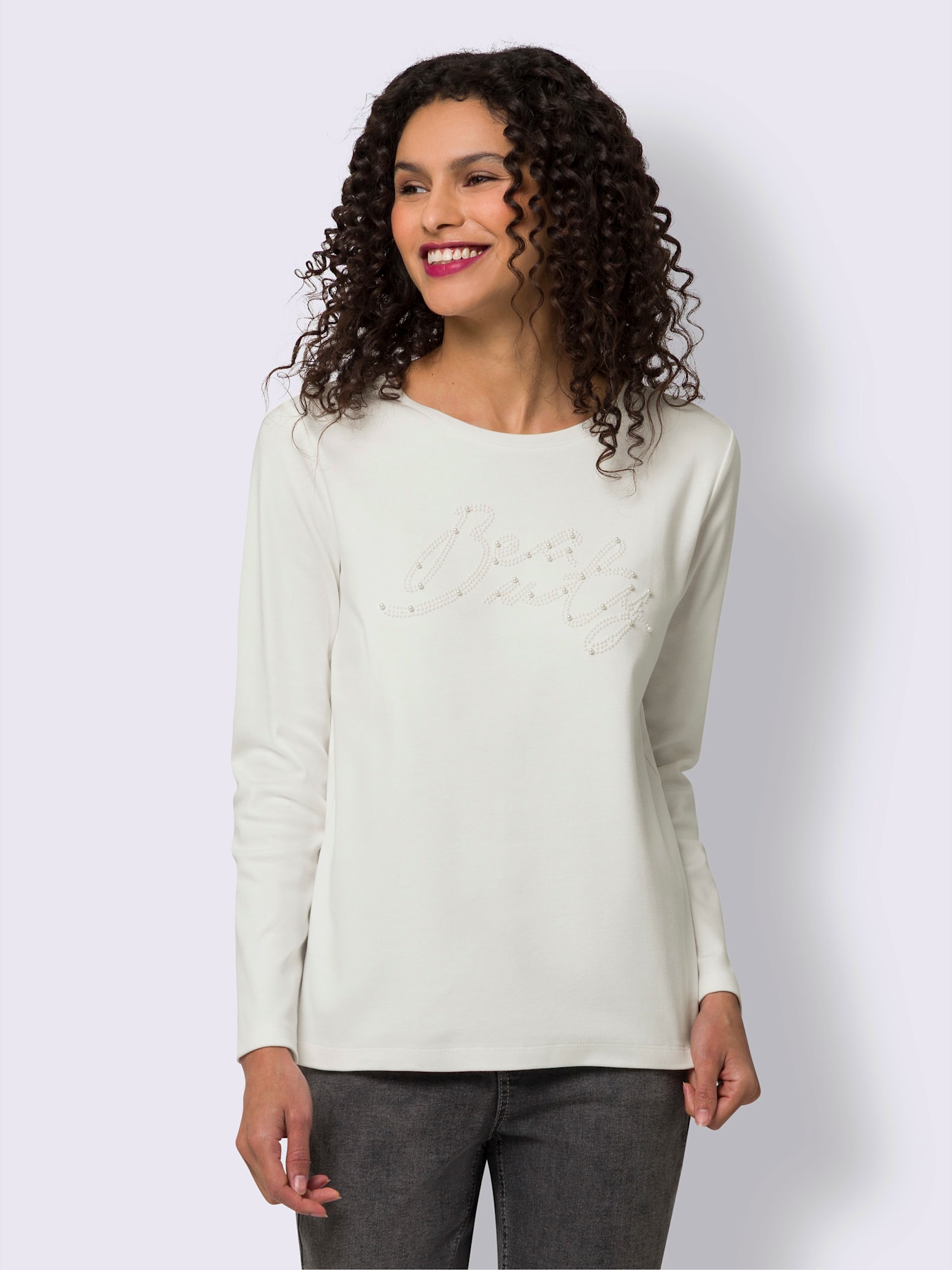 T-shirt pur coton, couleur couleur ivoire, taille 36, marque Linea Tesini - helline