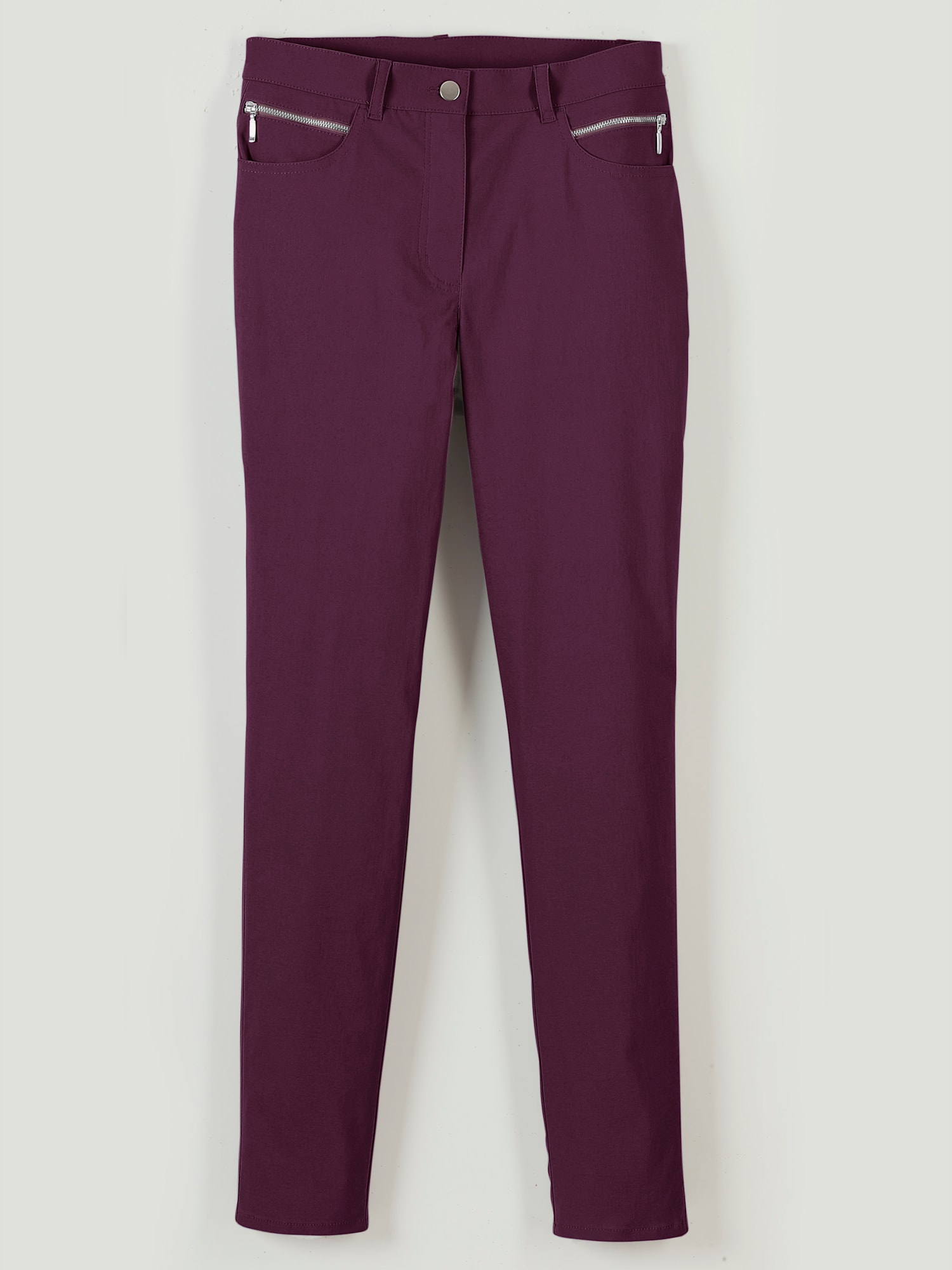 Pantalon d'hiver femme coupe indémodable, couleur rouge, taille 46, marque Stehmann Comfort line - helline
