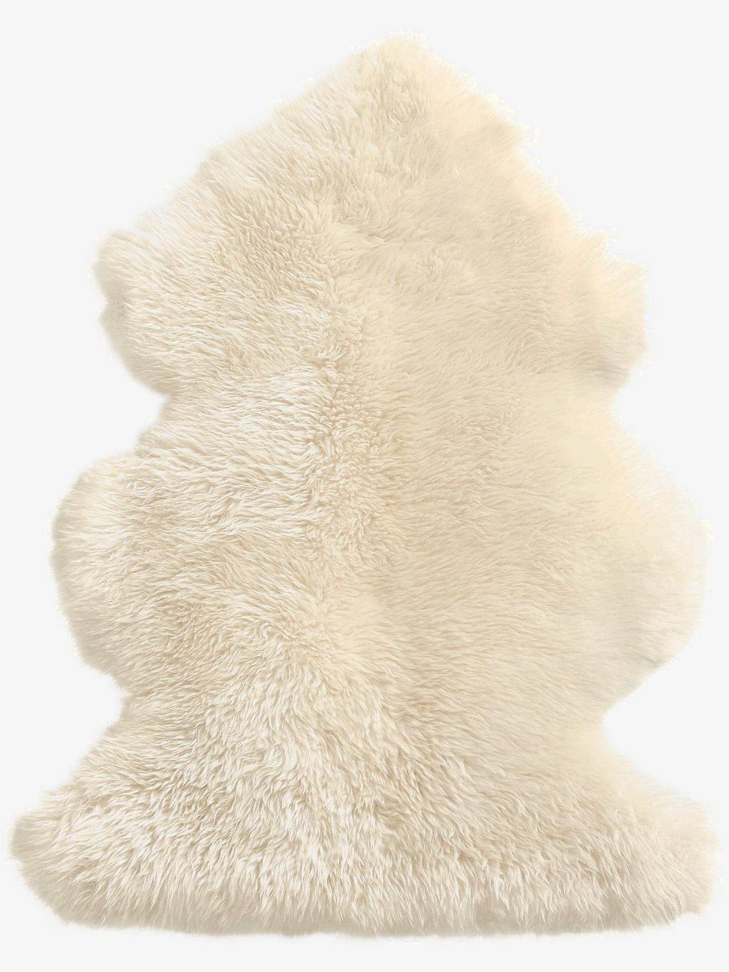 Peau d'agneau produit naturel, couleur couleur ivoire, taille env. 68x100 cm, marque helline home - helline