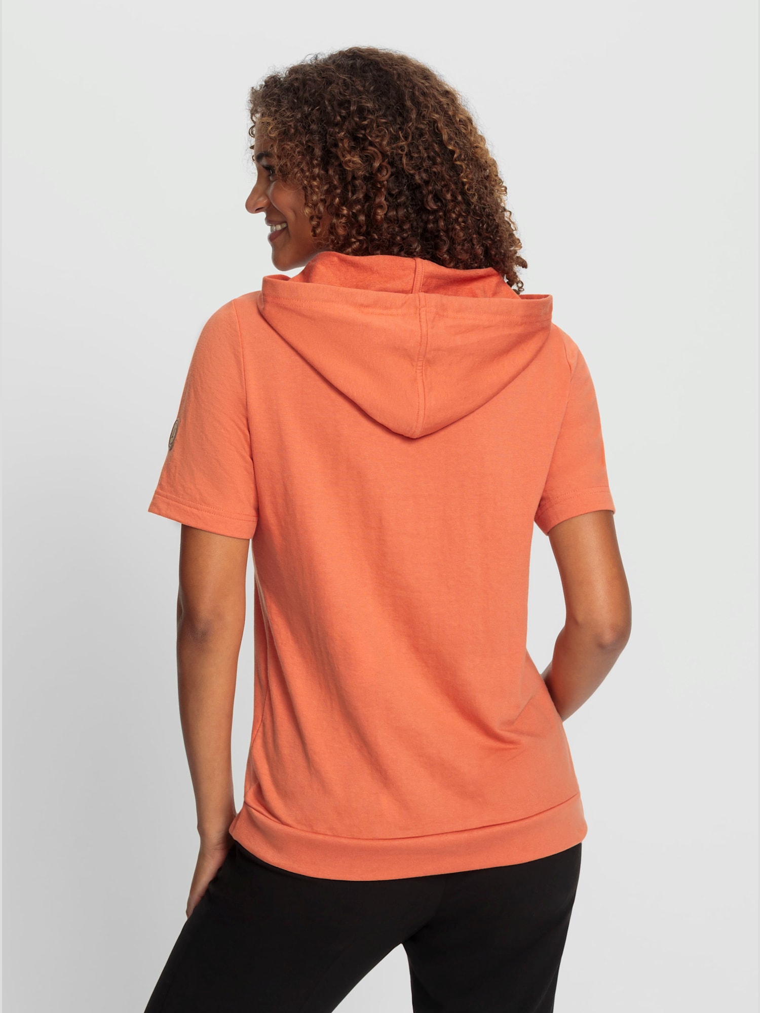 Sweatshirt 50% coton, couleur orange, taille 44, marque Collection L - helline