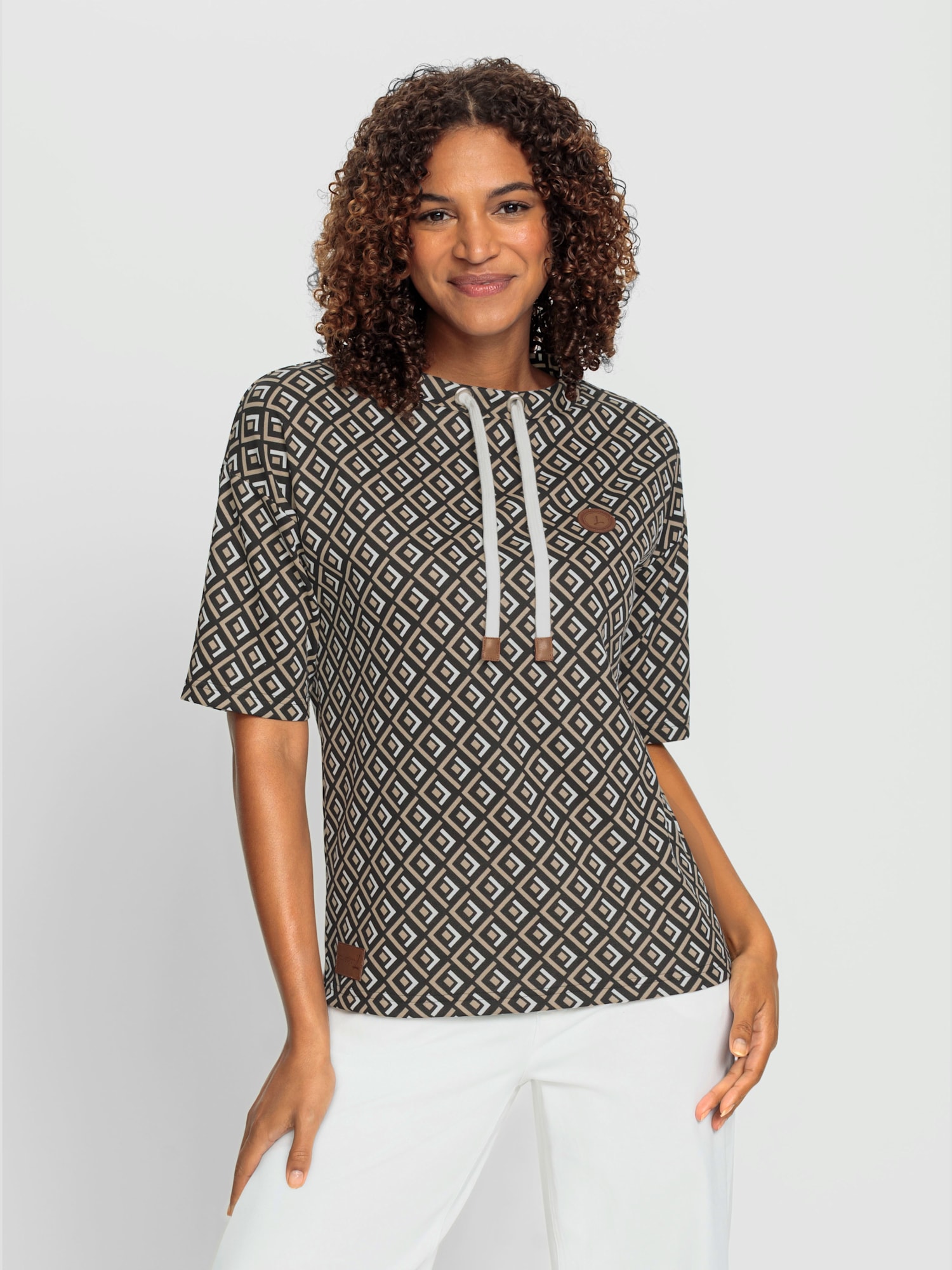 Sweatshirt 50% coton, couleur marron, taille 40, marque Collection L - helline