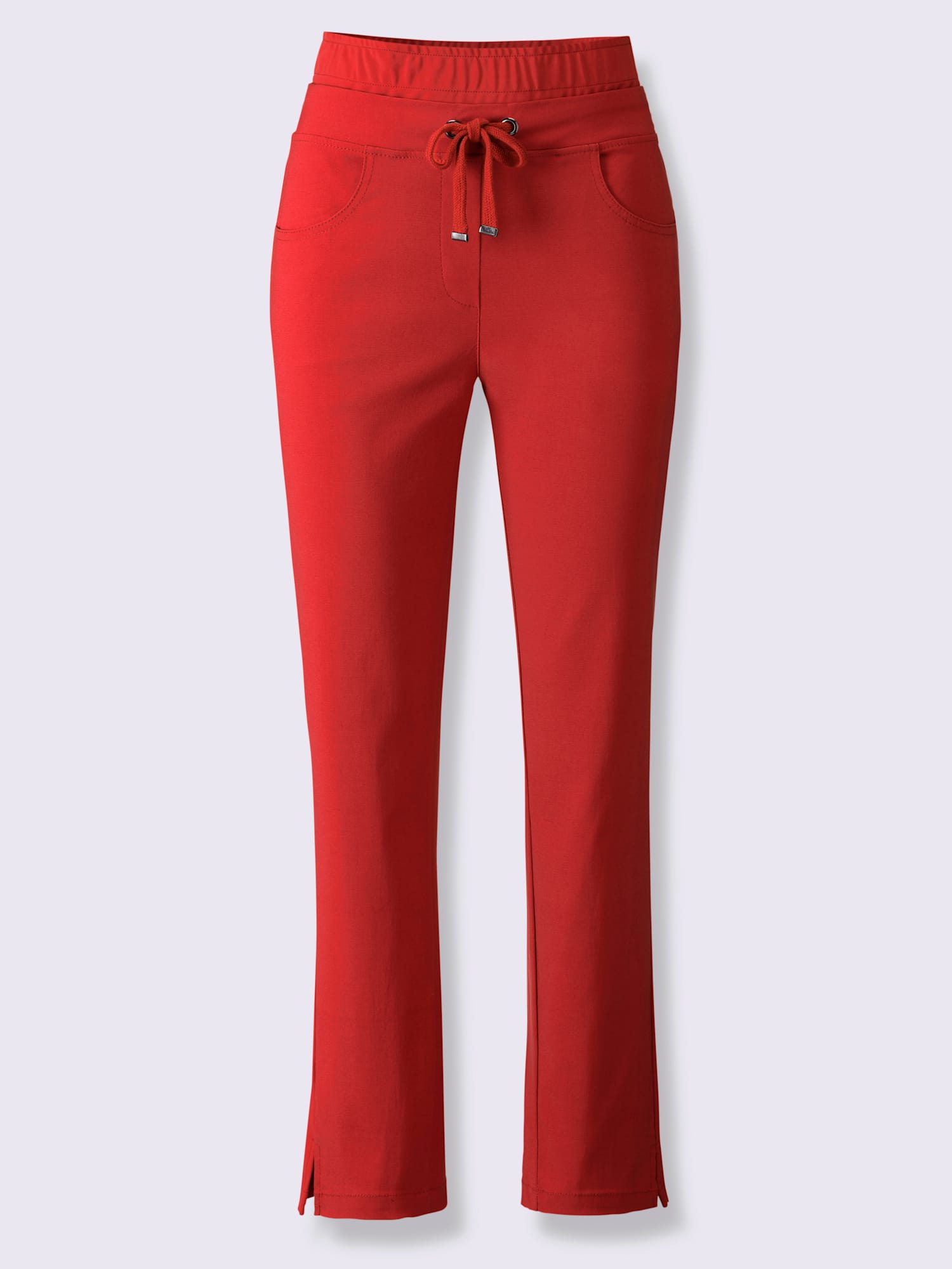 Pantalon jogpant grande liberté de mouvement grâce à la qualité extensible, couleur rouge, taille 36, marque Rick Cardona - helline