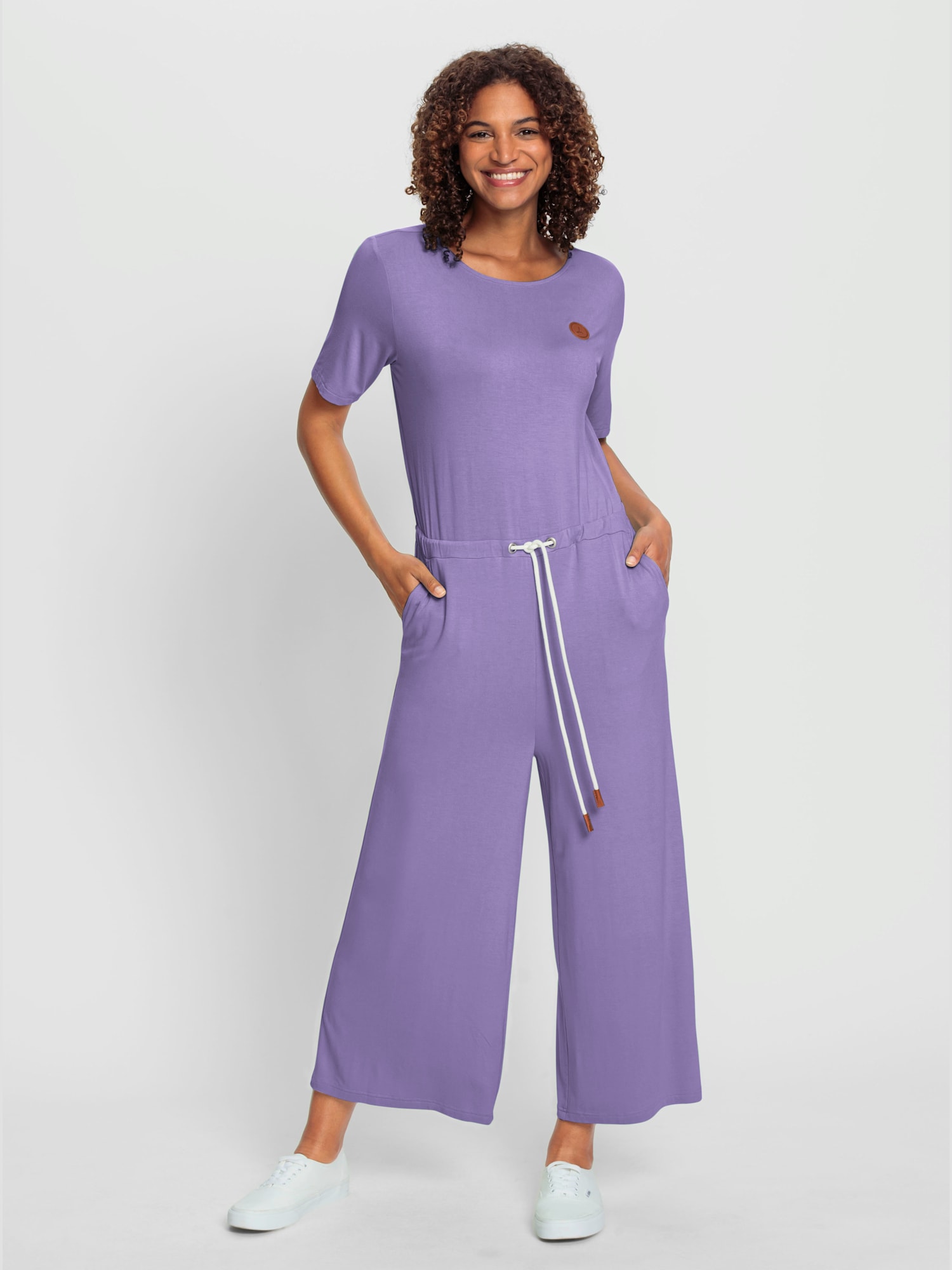 Combinaison qualité viscose douce, couleur violet, taille 52, marque Collection L - helline