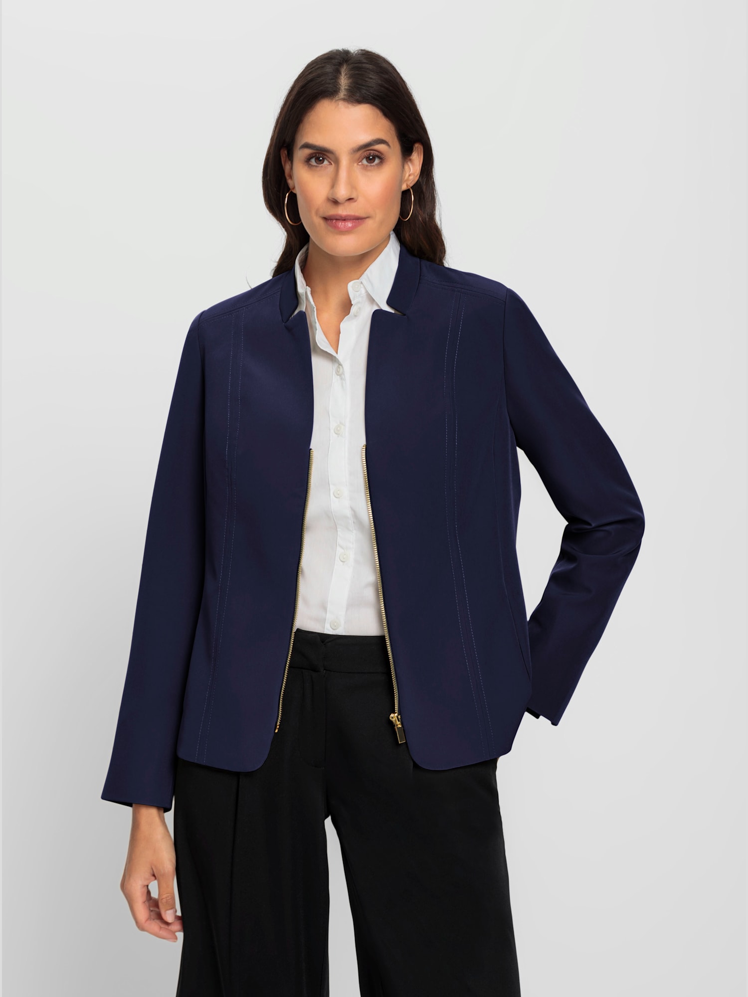 Veste blazer qualité peu froissable et facile à entretenir, couleur bleu, taille 54 - Witt