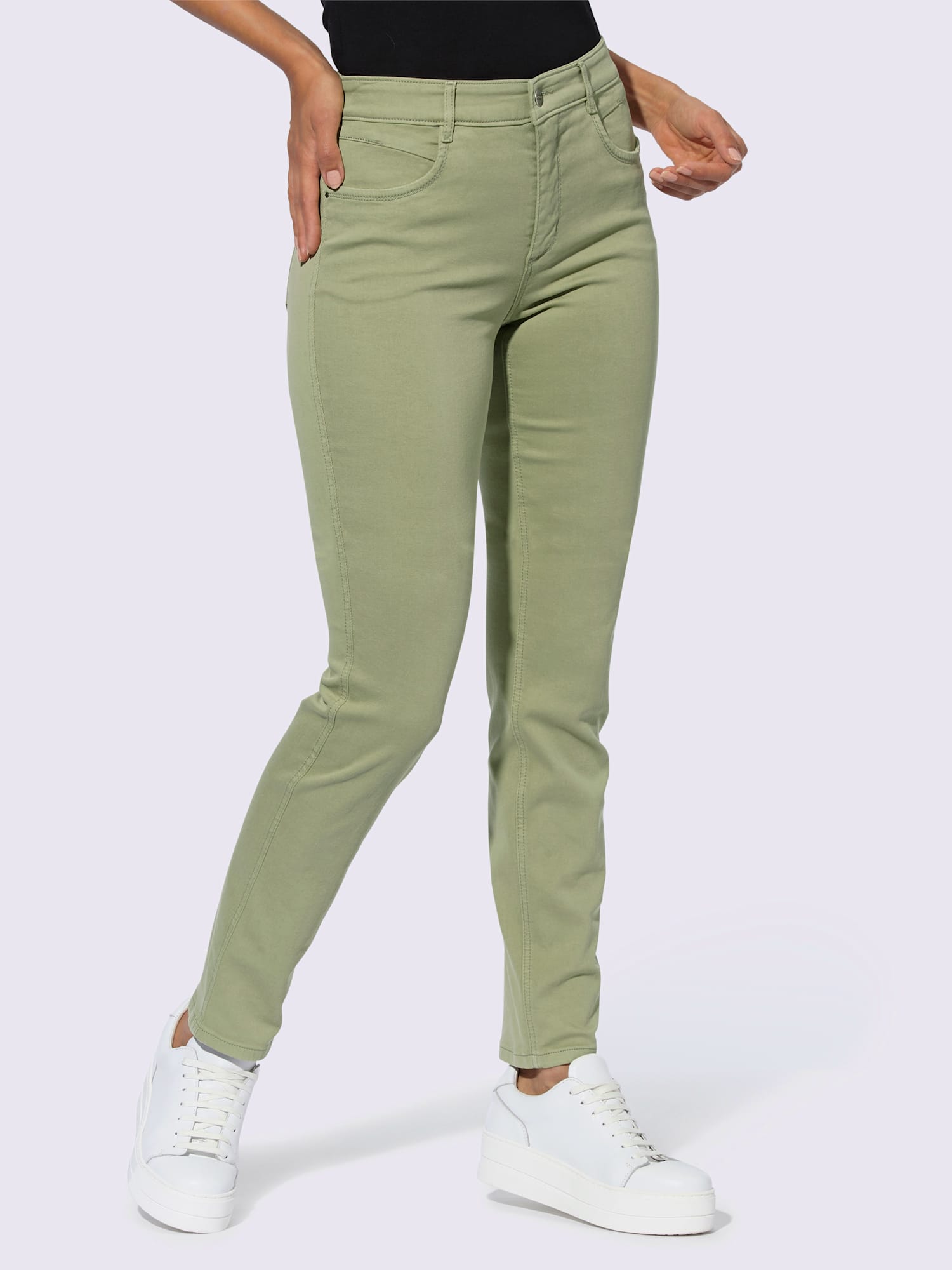 Jean premium, couleur vert, taille 38, marque Creation L - helline