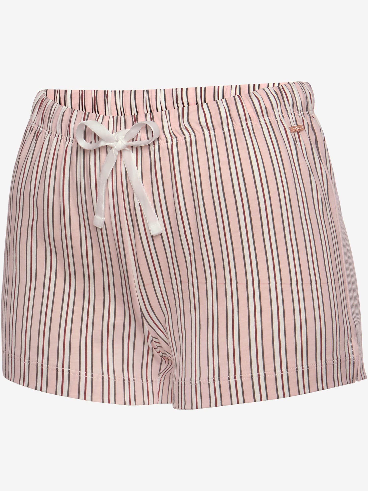 Short de pyjama élégant short de nuit avec motif sur toute la surface, couleur : rose clair à motifs, taille 42/44, marque s.Oliver, 50% coton;50%