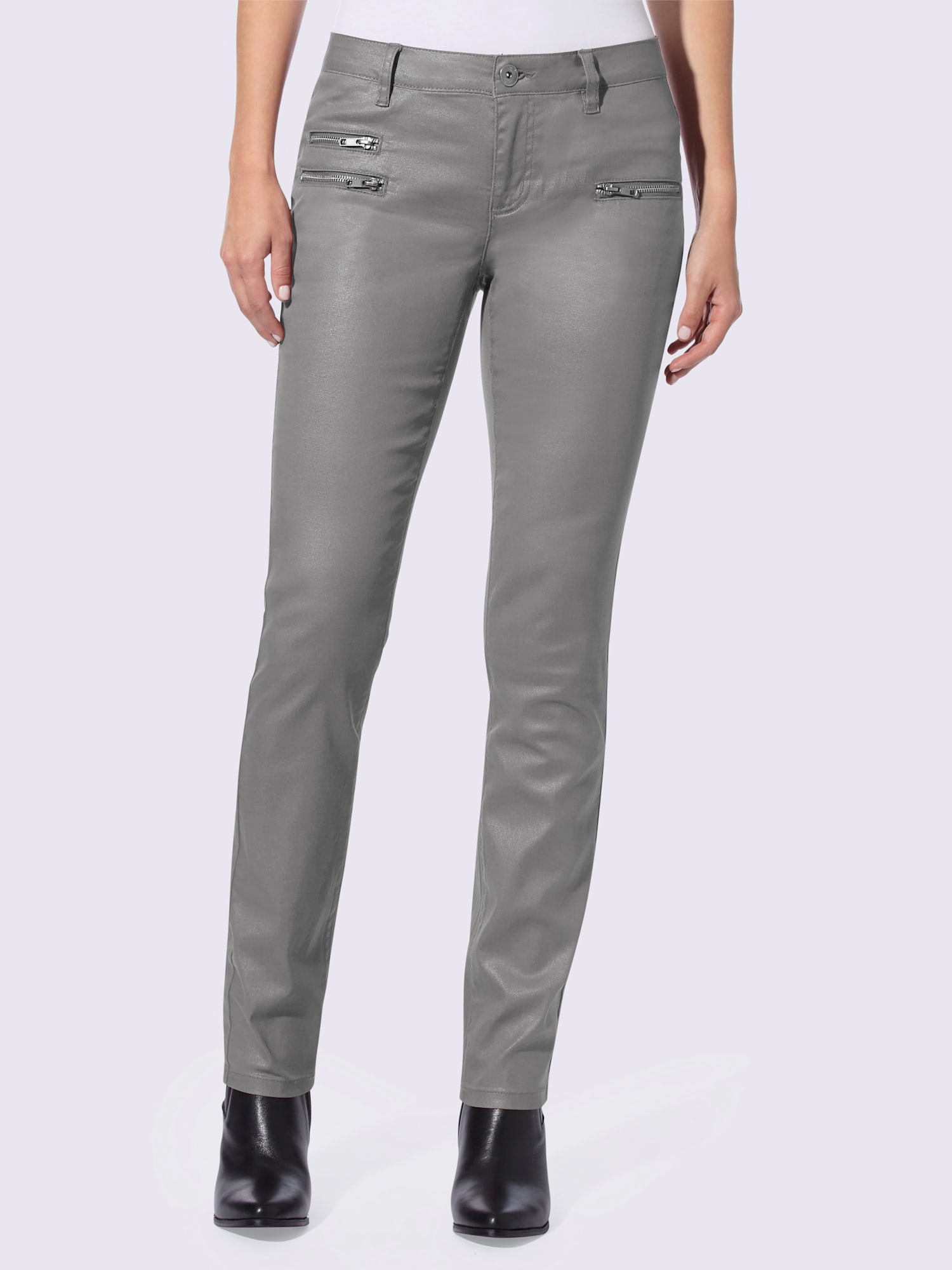 Pantalon skinny coupe skinny, couleur gris, taille 42, marque Rick Cardona - helline