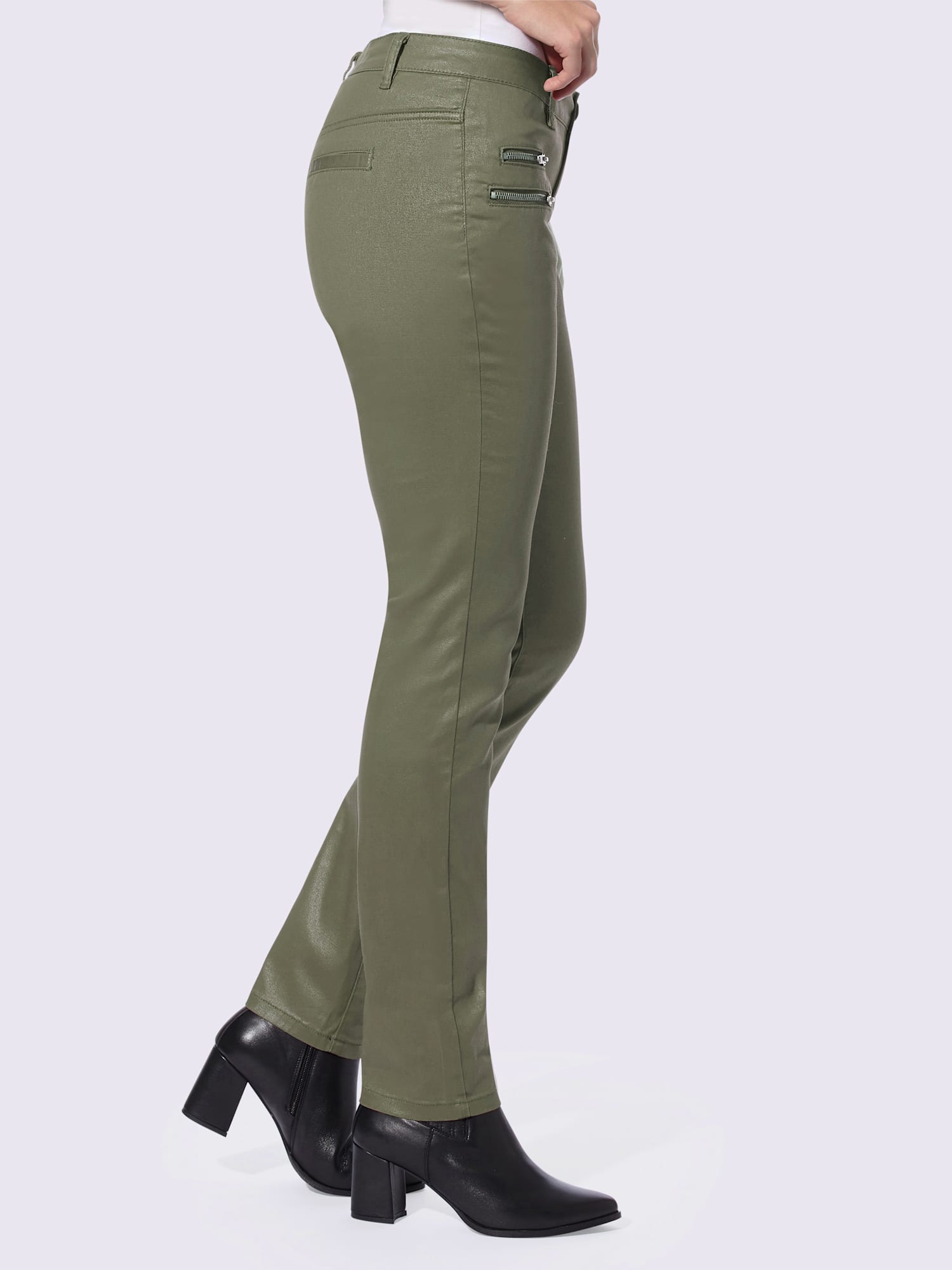 Pantalon skinny coupe skinny, couleur vert, taille 38 - Witt