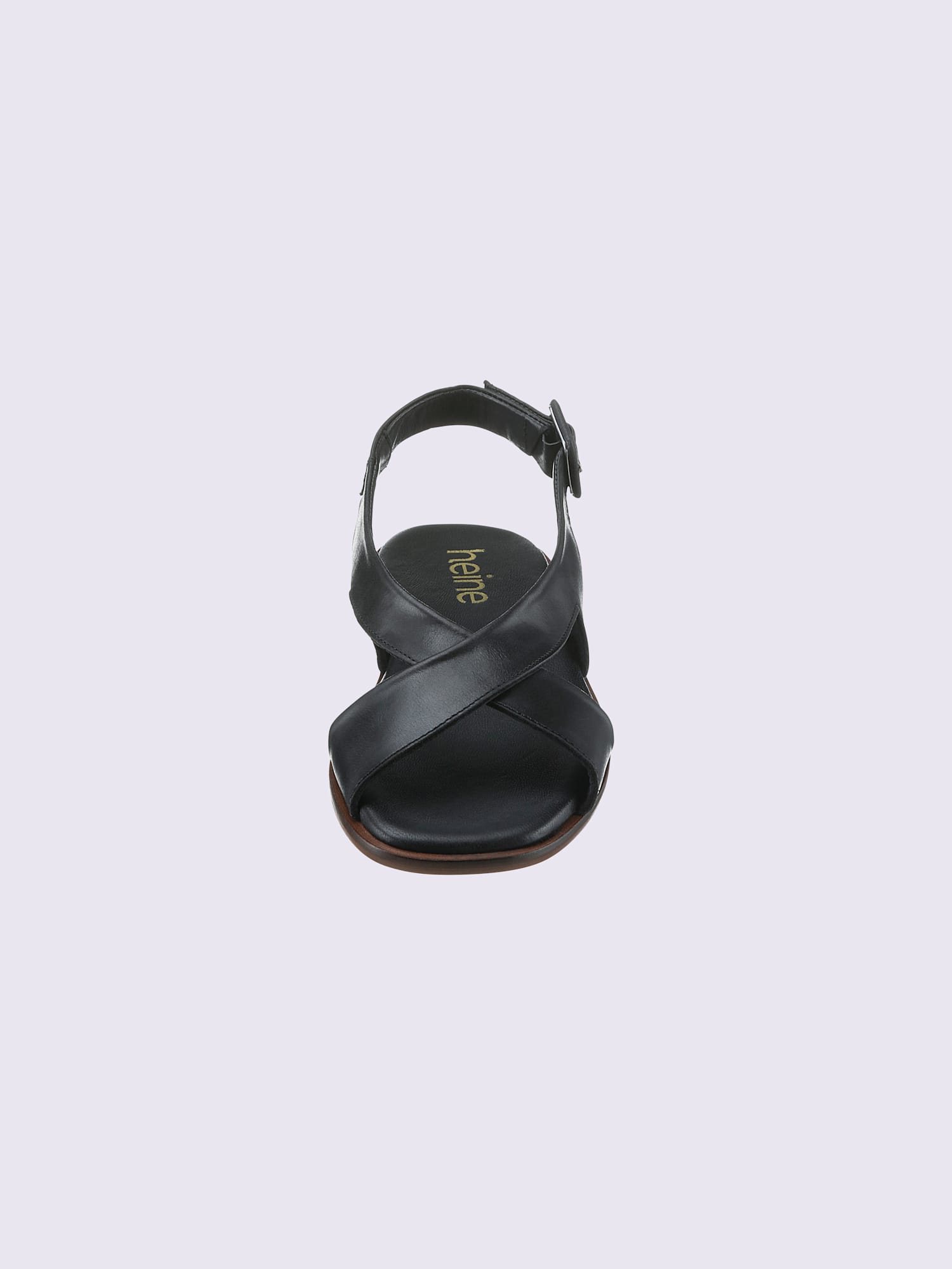 Sandales de fabrication espagnole, noir uni, taille 39 - helline