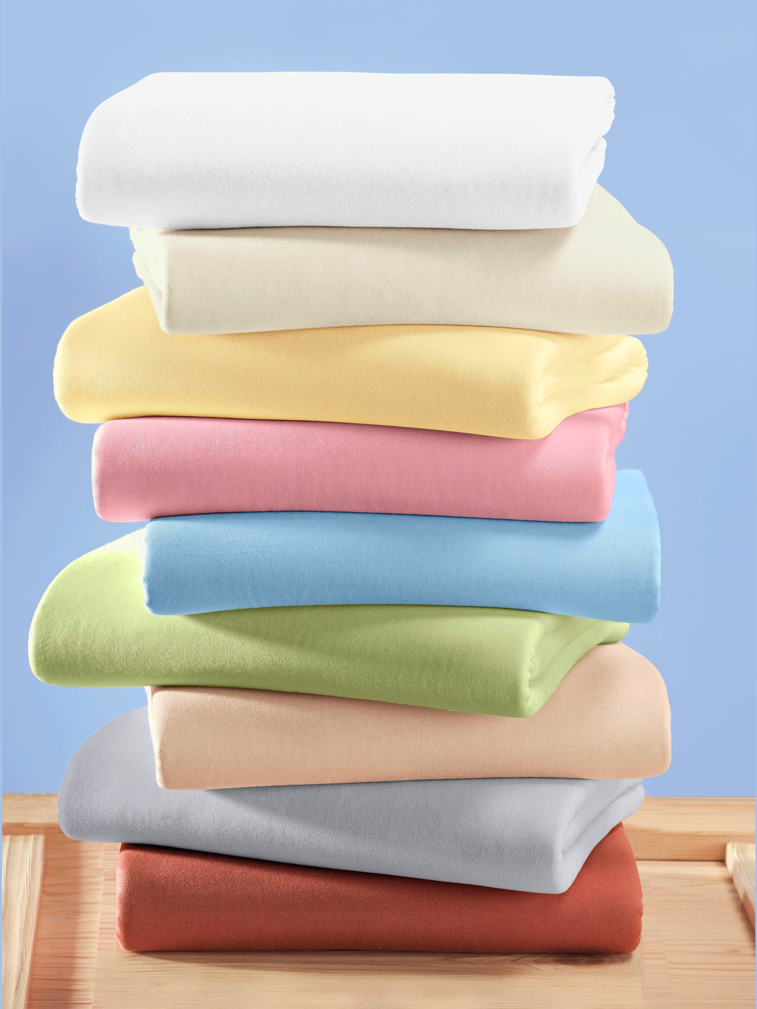 Drap-housse élasthanne : tenue infroissable, Hauteur de matelas jusqu'à 10 cm, couleur : vert clair uni, taille 1 pièce 180x200 - 200x220 cm, marque