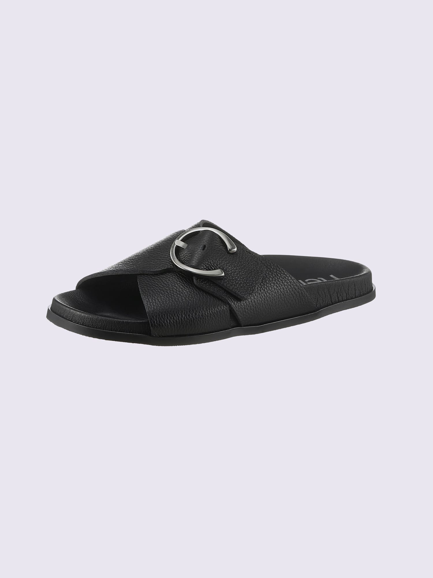 Mules de fabrication portugaise, couleur noir, taille 42 - helline