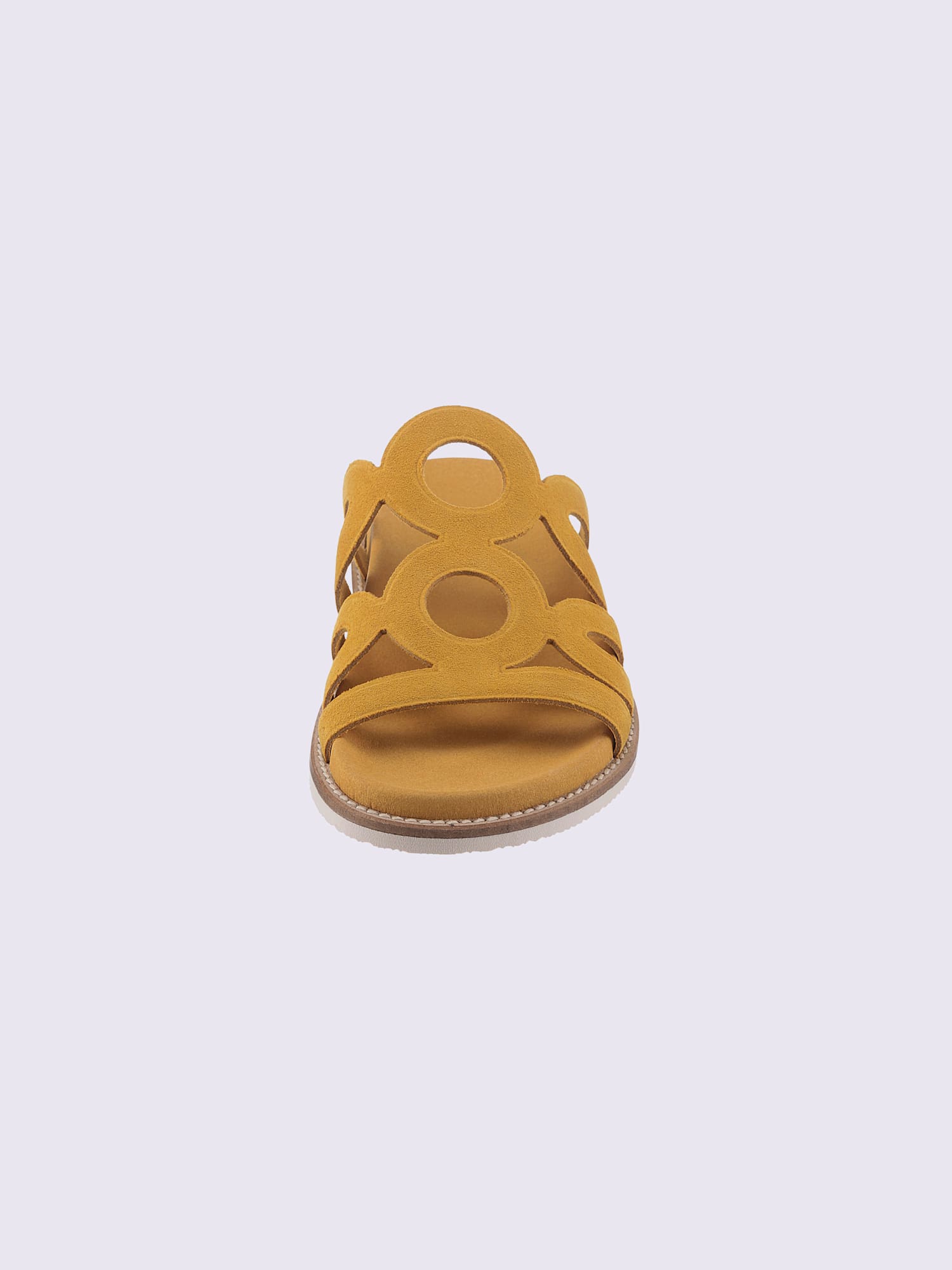 Mules de fabrication espagnole, jaune moyen uni, taille 42 - helline