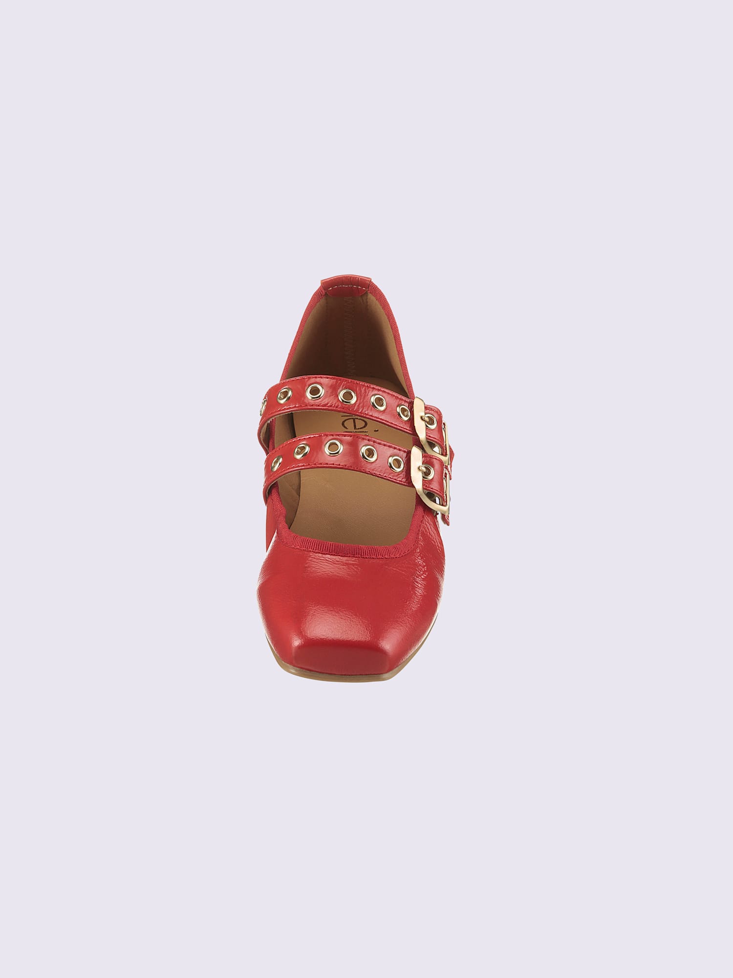 Ballerines de fabrication espagnole, rouge moyen uni, taille 36 - helline