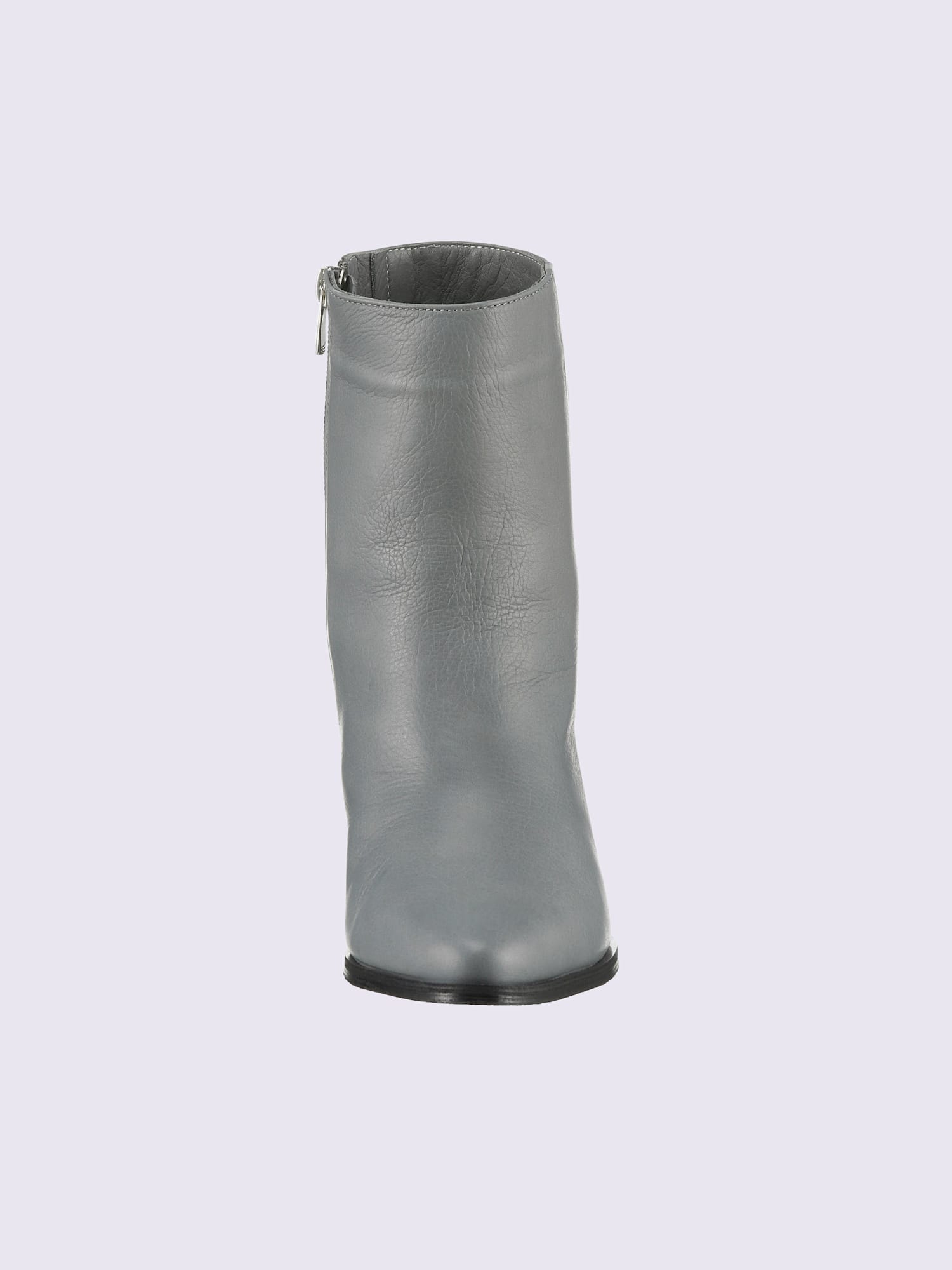 Bottines cuir nappa de vache, couleur gris, taille 39 - helline