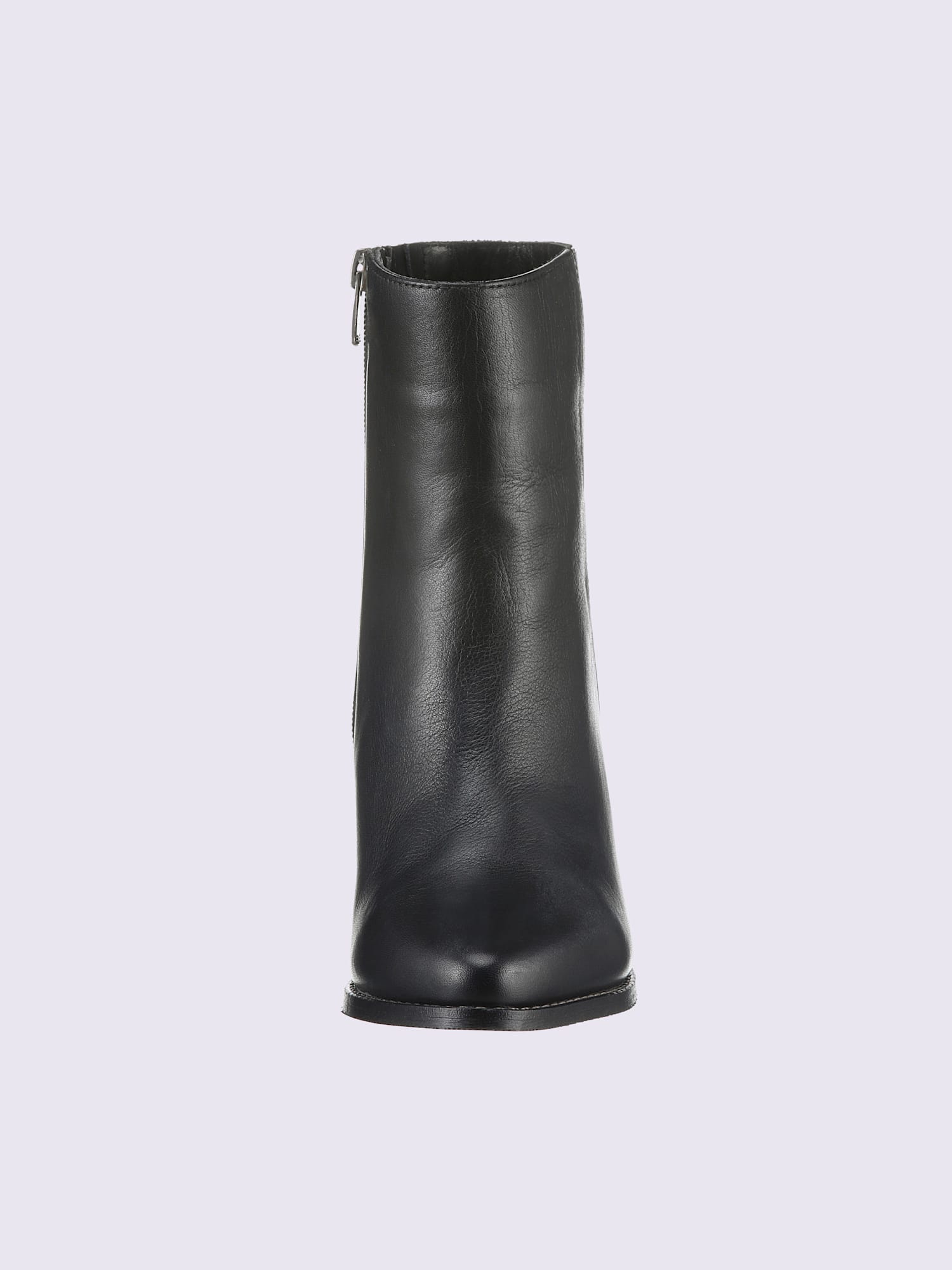 Bottines cuir nappa de vache, couleur noir, taille 41 - helline