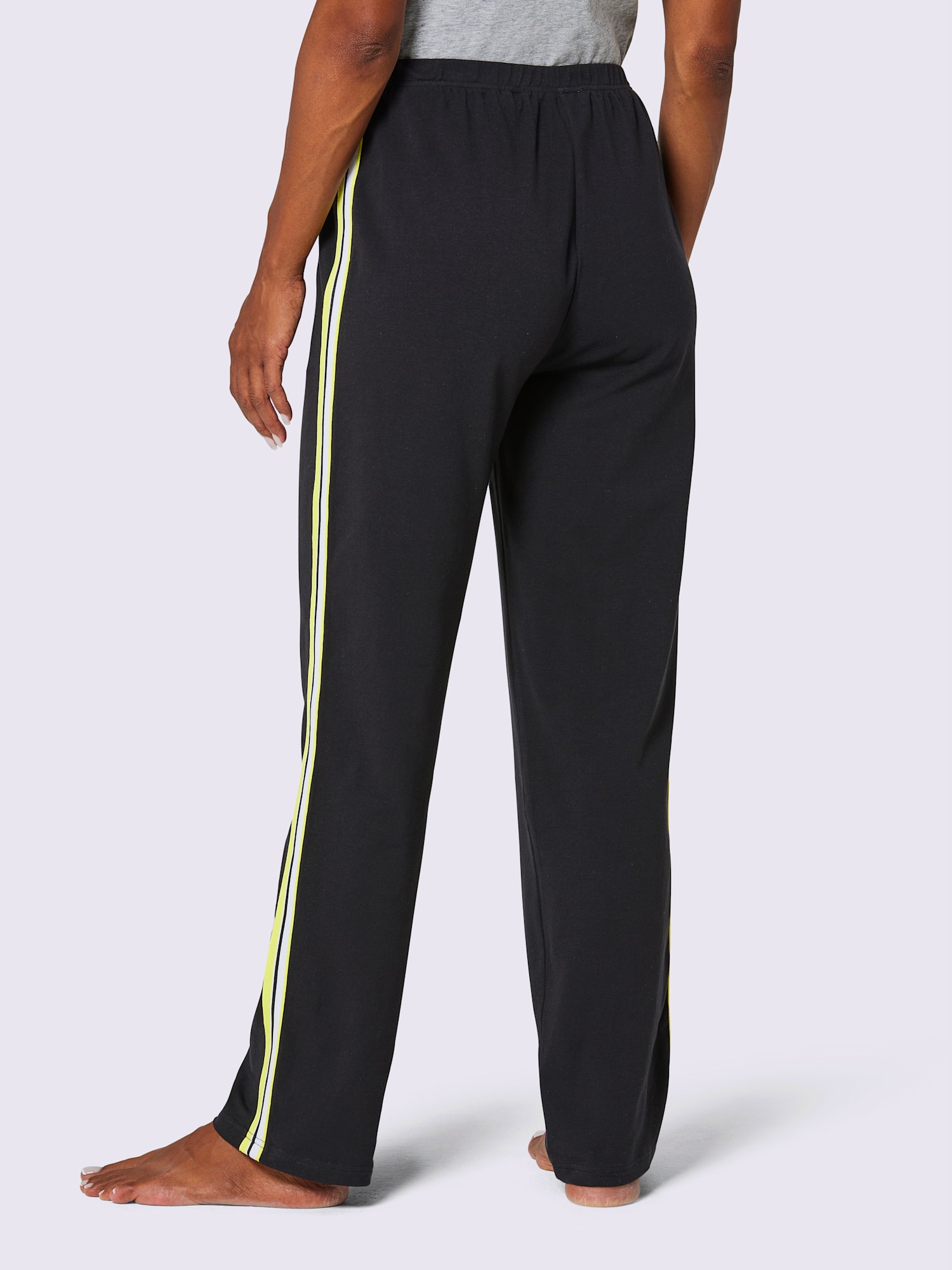 Pantalon jersey fin, couleur noir, taille 46/48, marque feel good - helline