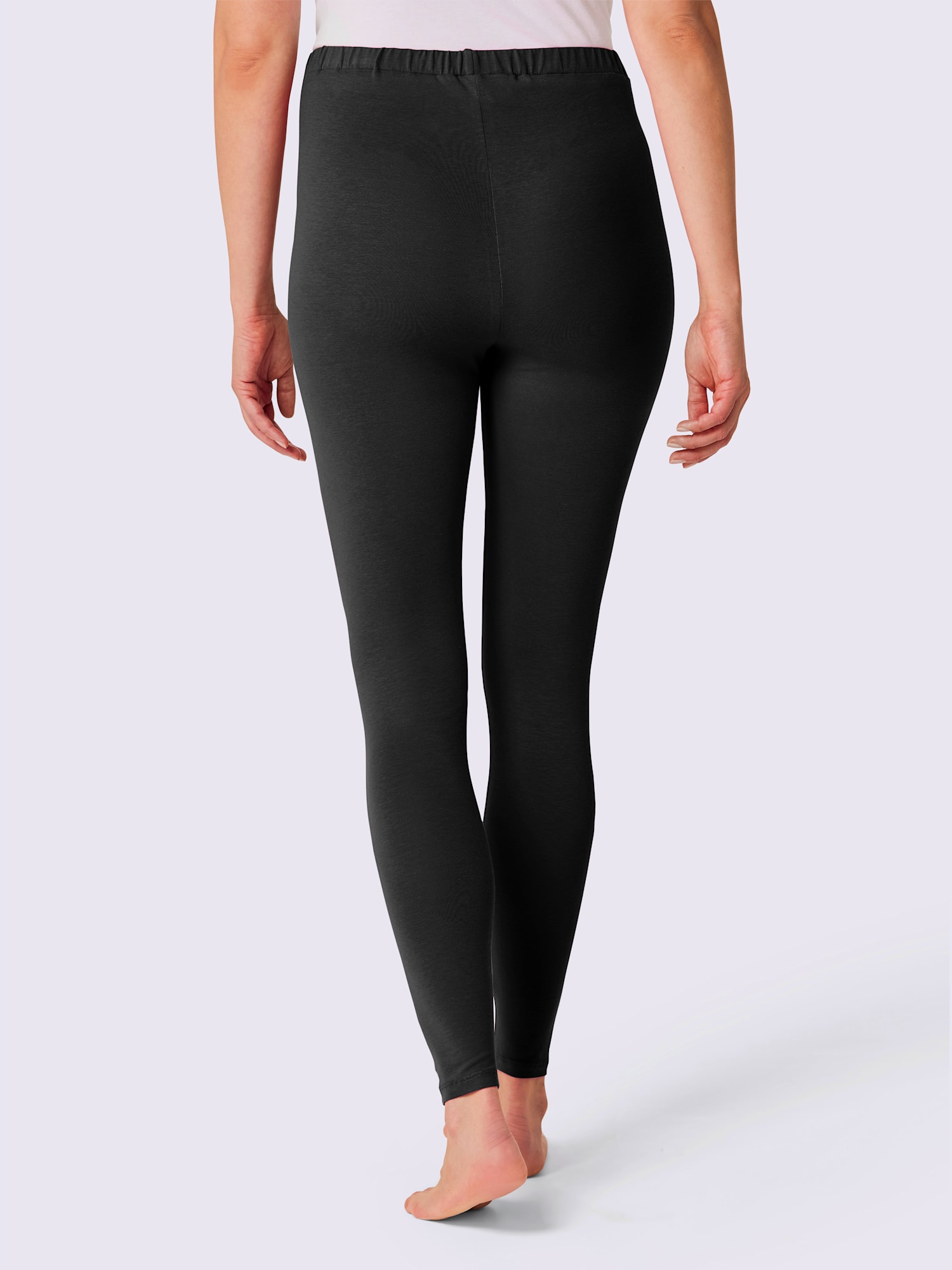 Legging jersey fin, couleur noir, taille 42/44, marque feel good - helline