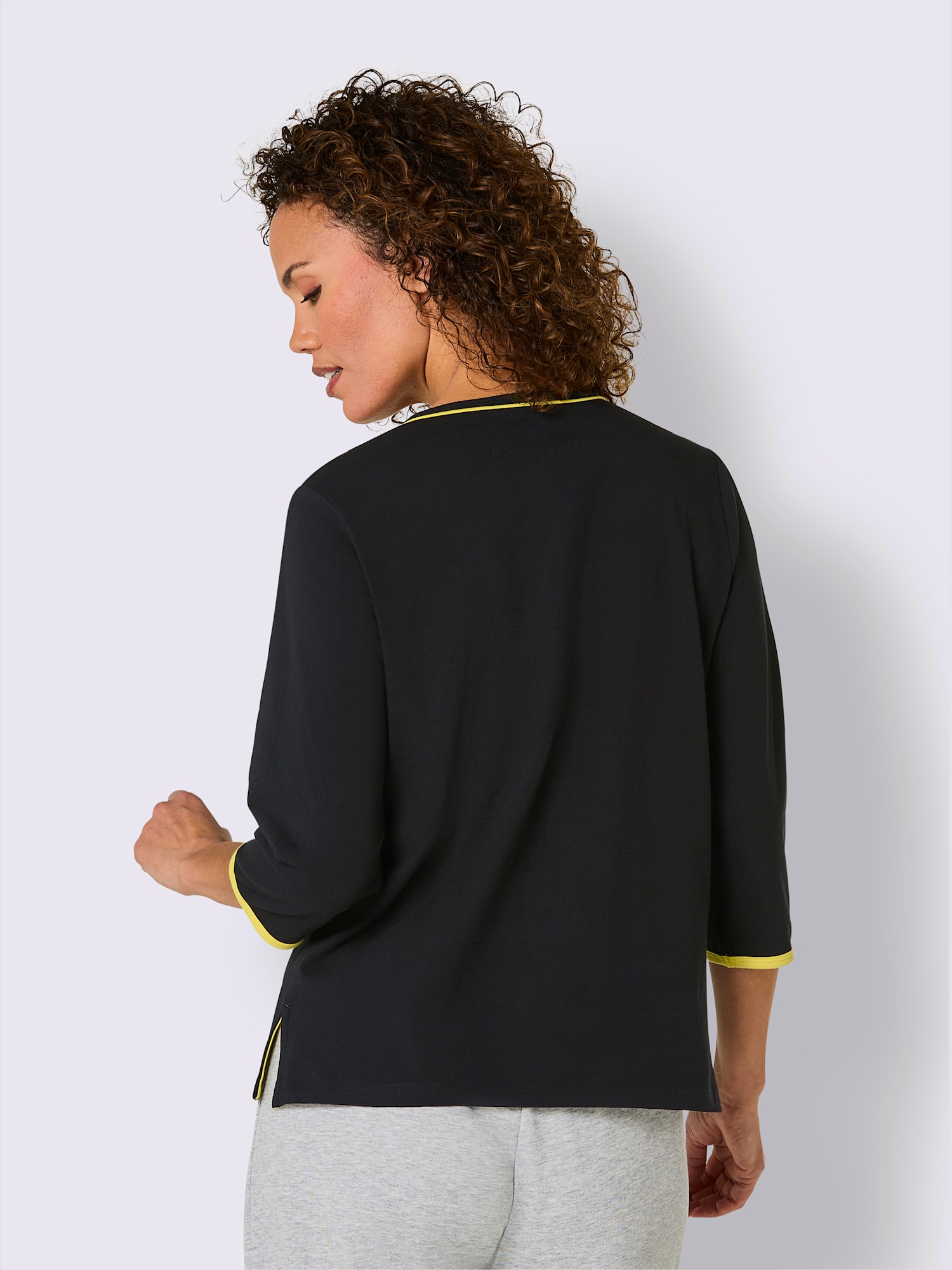 T-shirt jersey fin, couleur noir, taille 38/40, marque feel good - helline