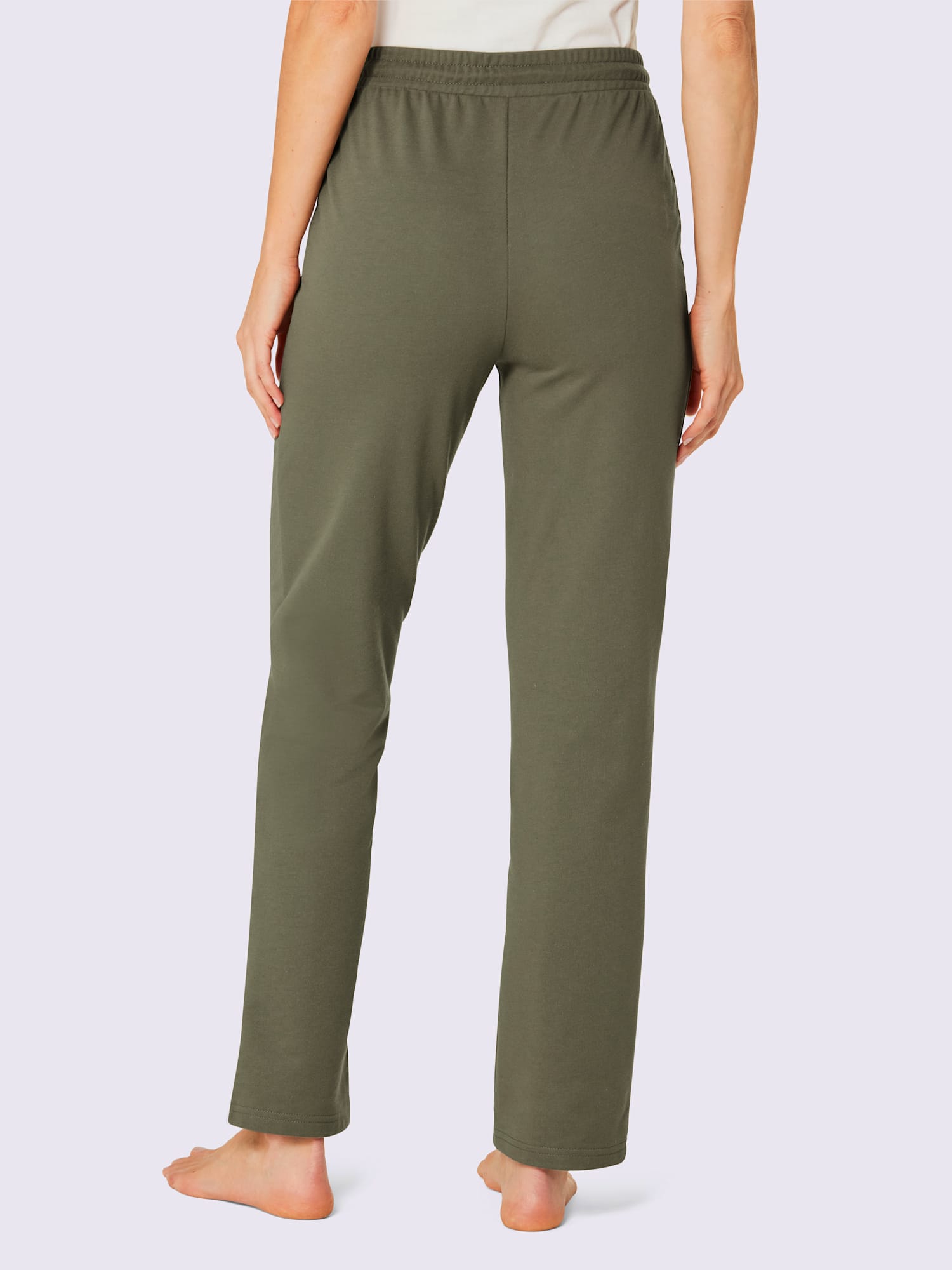 Pantalon matière sweat, couleur vert, taille 46/48, marque feel good - helline