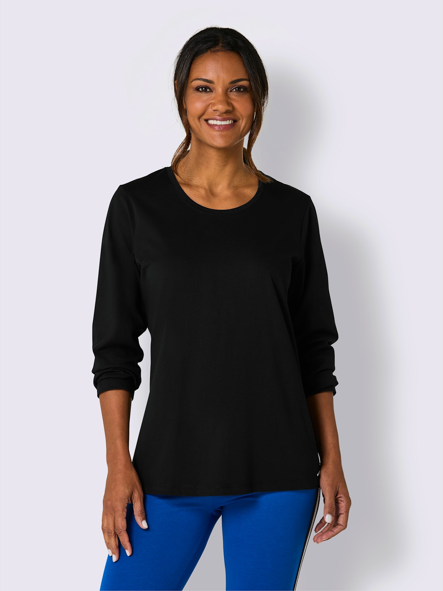 T-shirt jersey fin, couleur noir, taille 54/56, marque feel good - helline