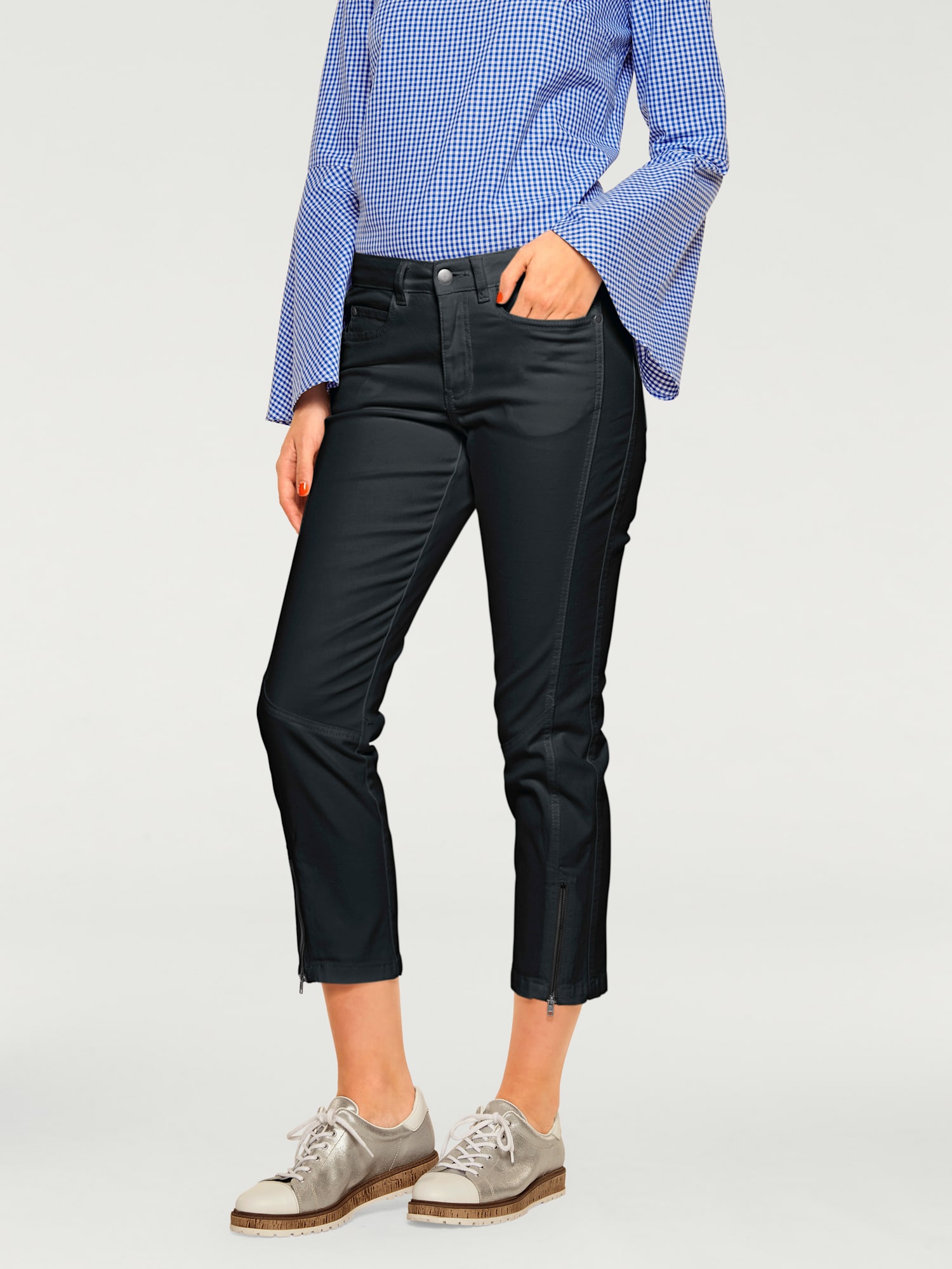 Pantalon skinny coupe skinny, couleur noir, taille 50, marque Rick Cardona - helline