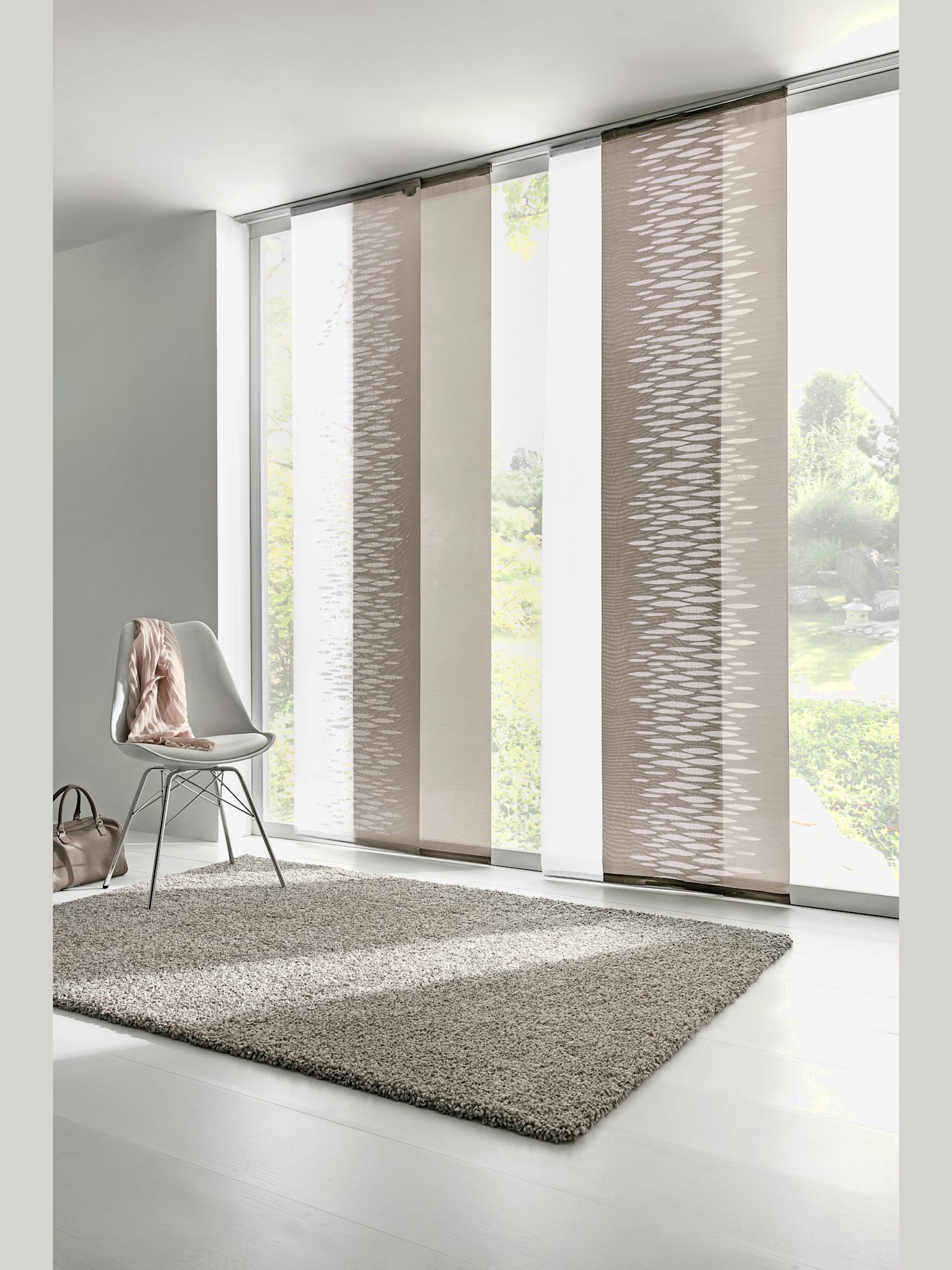 Panneau-rideaux, couleur : marron moyen uni, taille 1, marque helline home, 100% polyester - helline