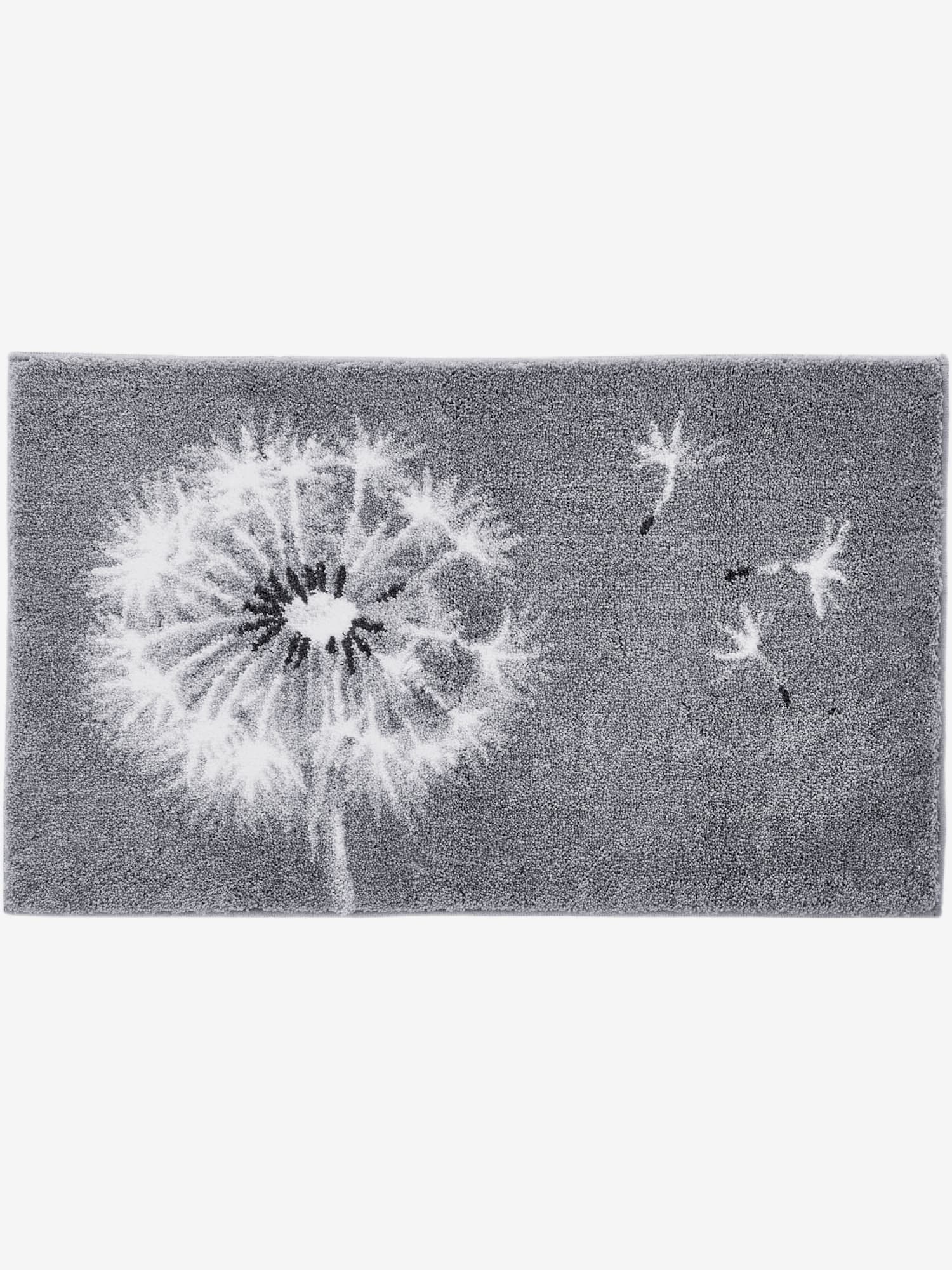 Tapis de bain acrylique, couleur gris, taille 80x150 cm, marque helline home - helline