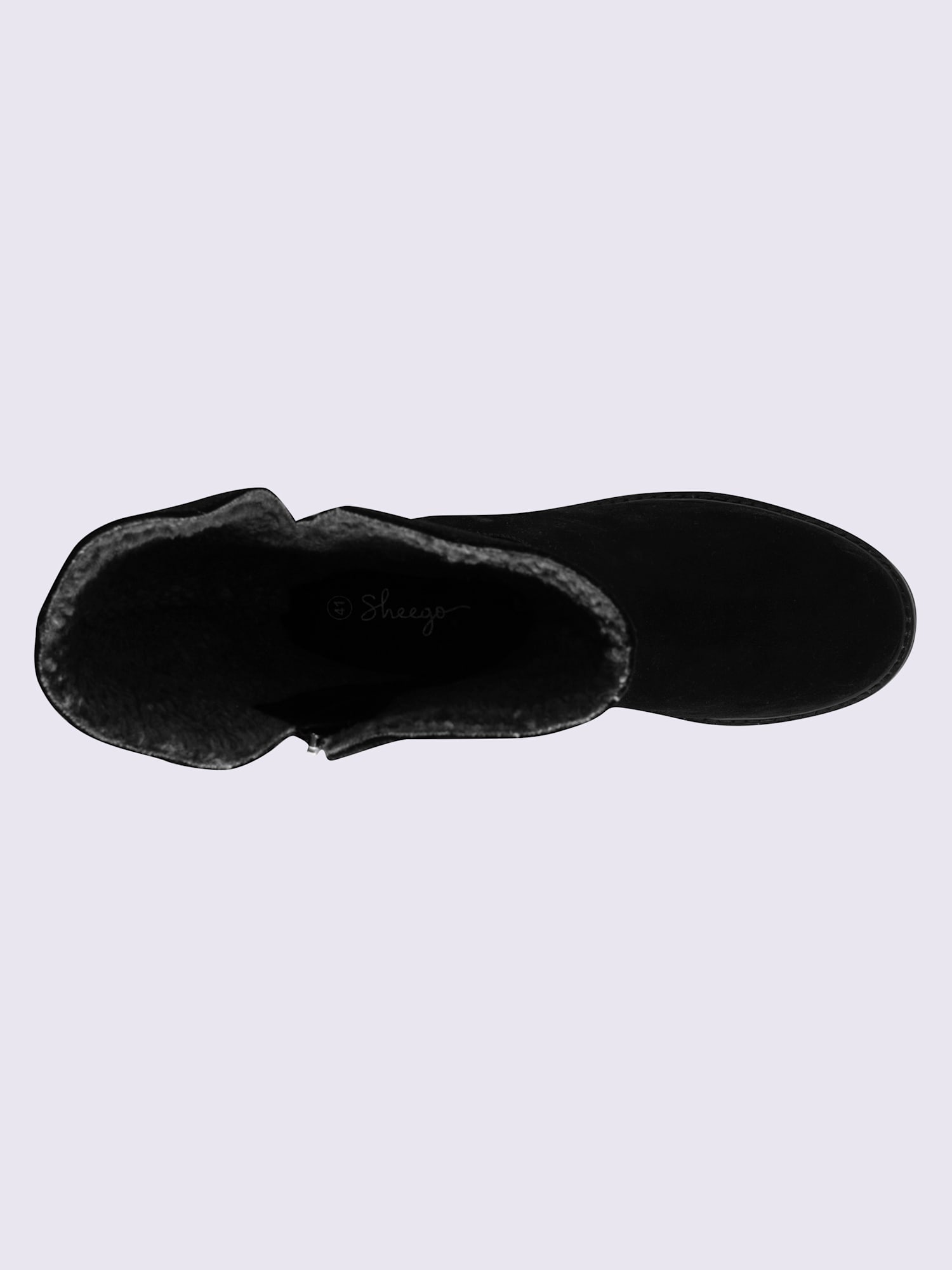 Bottes pour jambe large largeur h*, XL, noir uni, taille 40, Sheego - helline