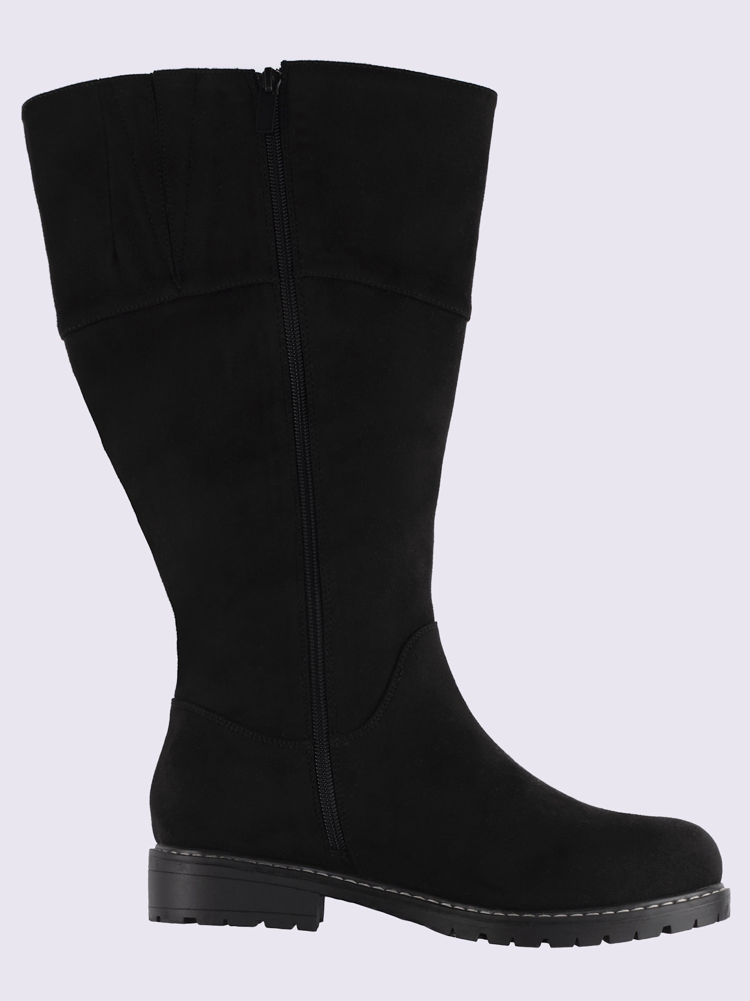 Bottes pour jambe large largeur g*, XXL, noir uni, taille 42, Sheego - helline