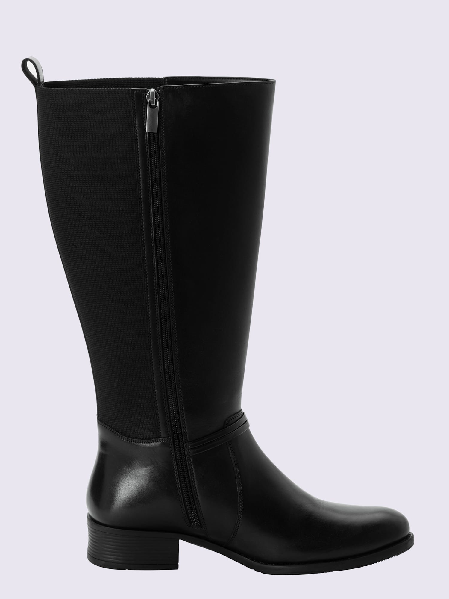 Bottes pour jambe large largeur g*, XL, noir uni, taille 44, Sheego - helline