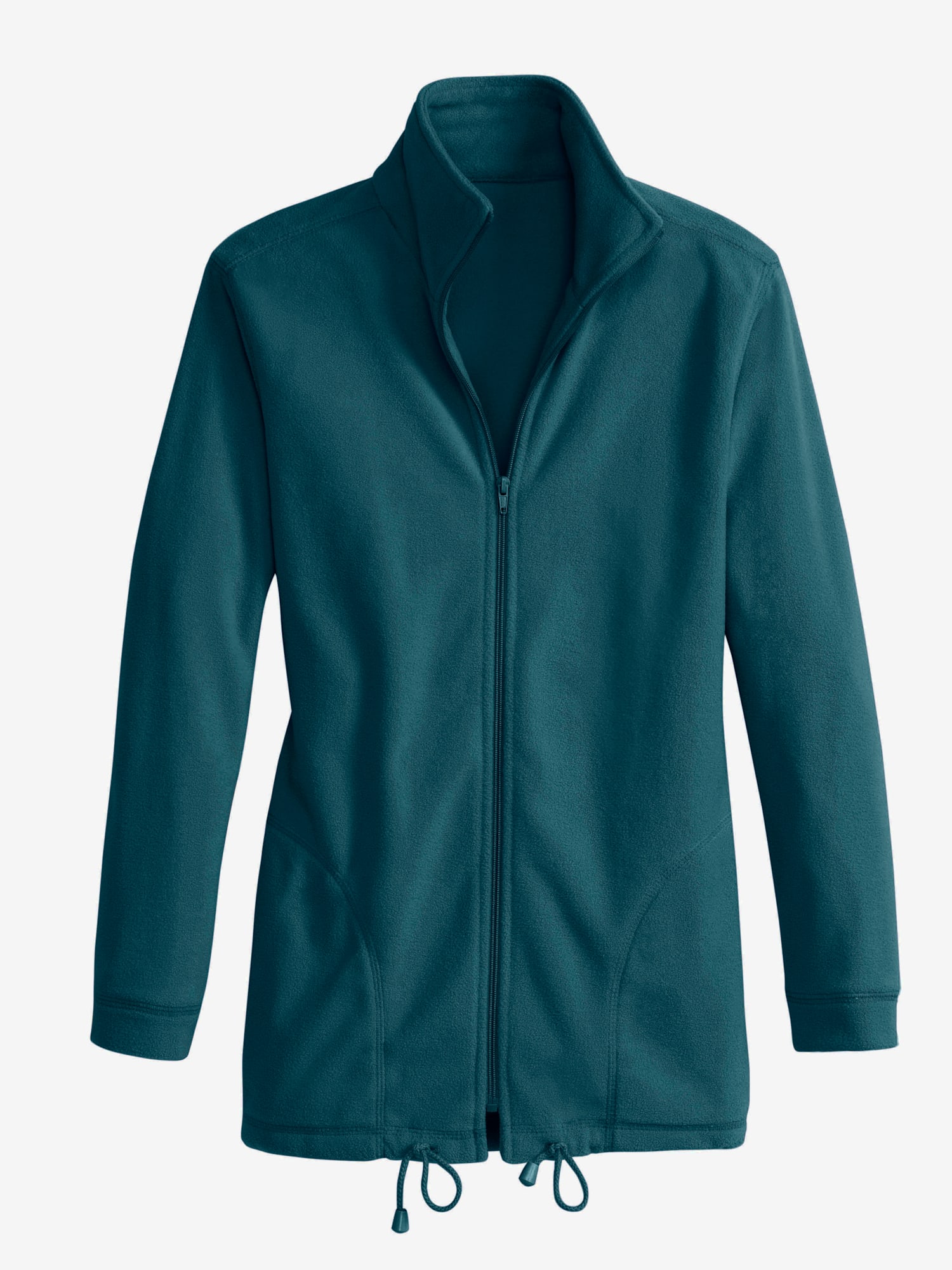 Veste polaire traitement contre les bouloches, couleur bleu, taille 44, marque Collection L - helline
