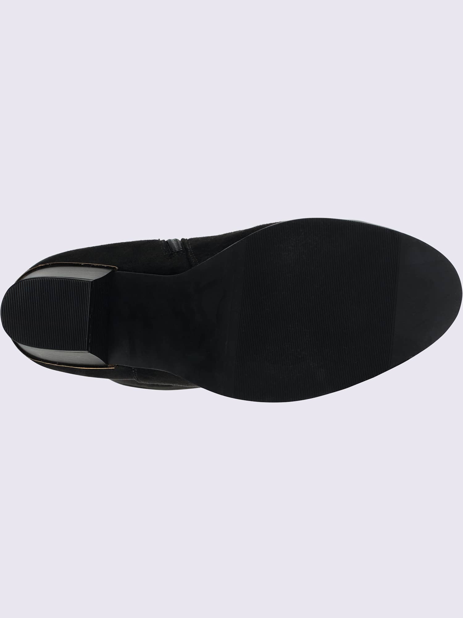 Bottes pour jambe large largeur f*, XXL, noir uni, taille 42, Sheego - helline