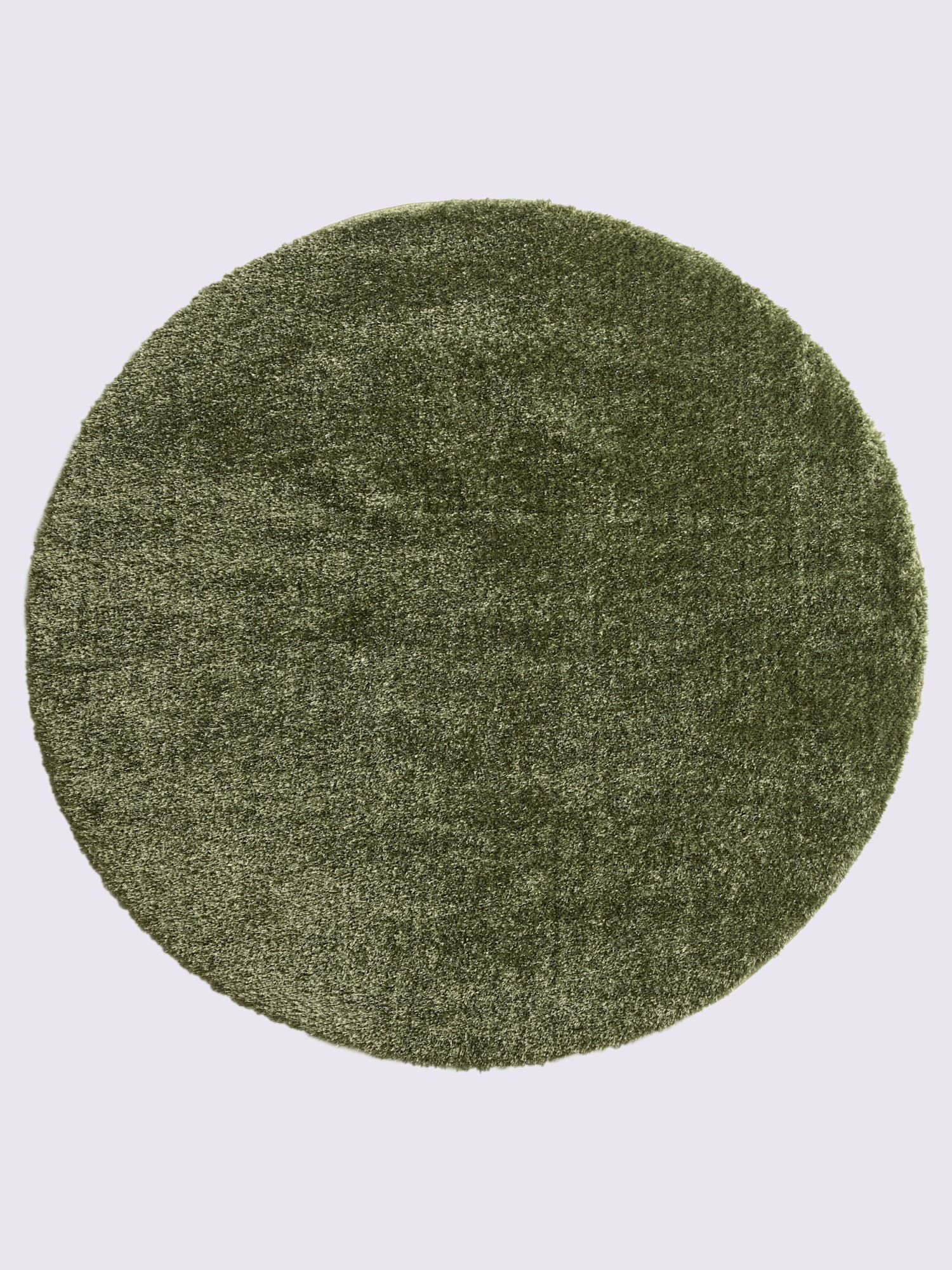 Tapis à poils longs polyester facile à entretenir, couleur : vert olive moyen uni, taille 60x90 cm, marque helline home, 100% polyester - helline