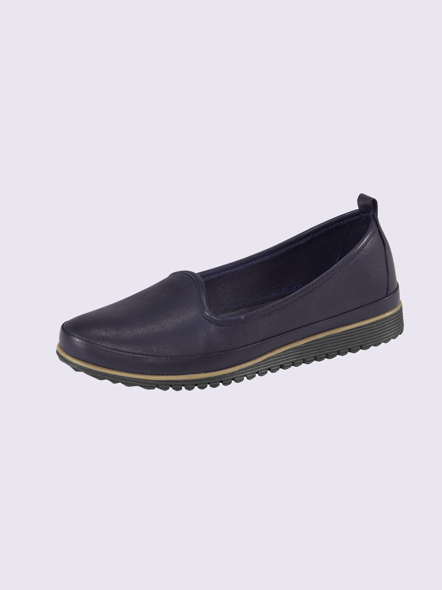Trotteurs semelle intérieure amovible en cuir, couleur bleu, taille 41 - helline