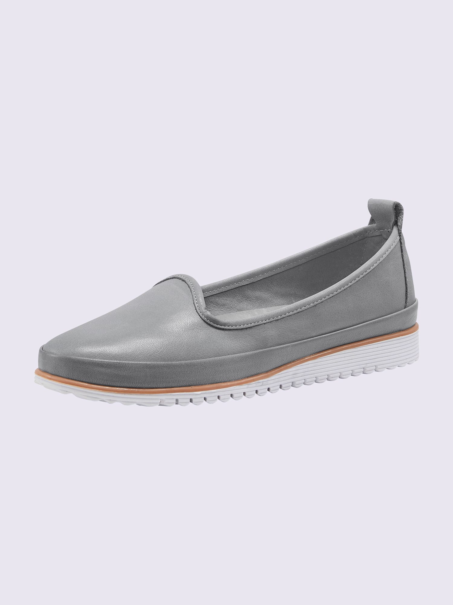 Trotteurs semelle intérieure amovible en cuir, couleur gris, taille 36 - helline