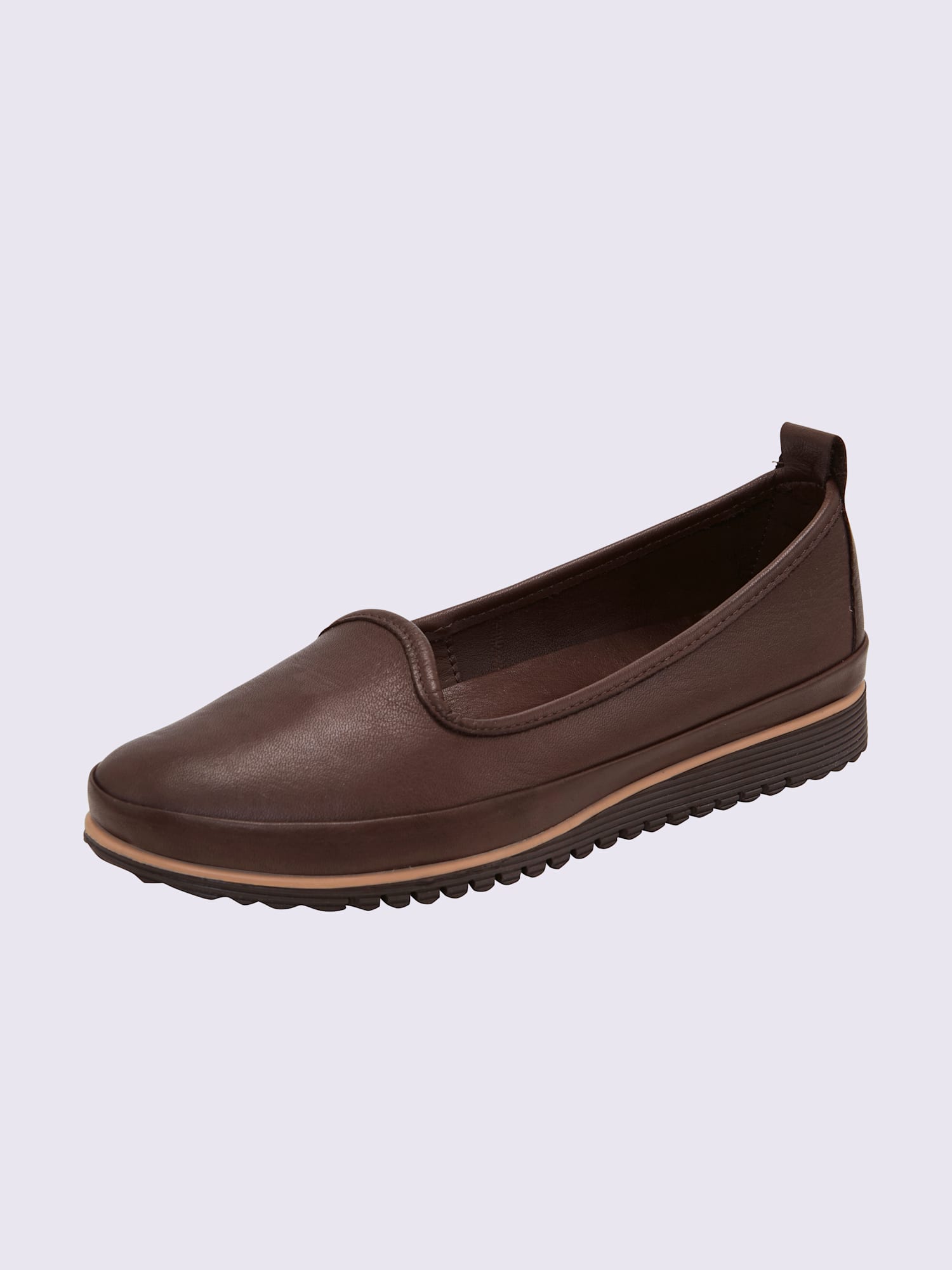 Trotteurs semelle intérieure amovible en cuir, couleur marron, taille 36 - helline