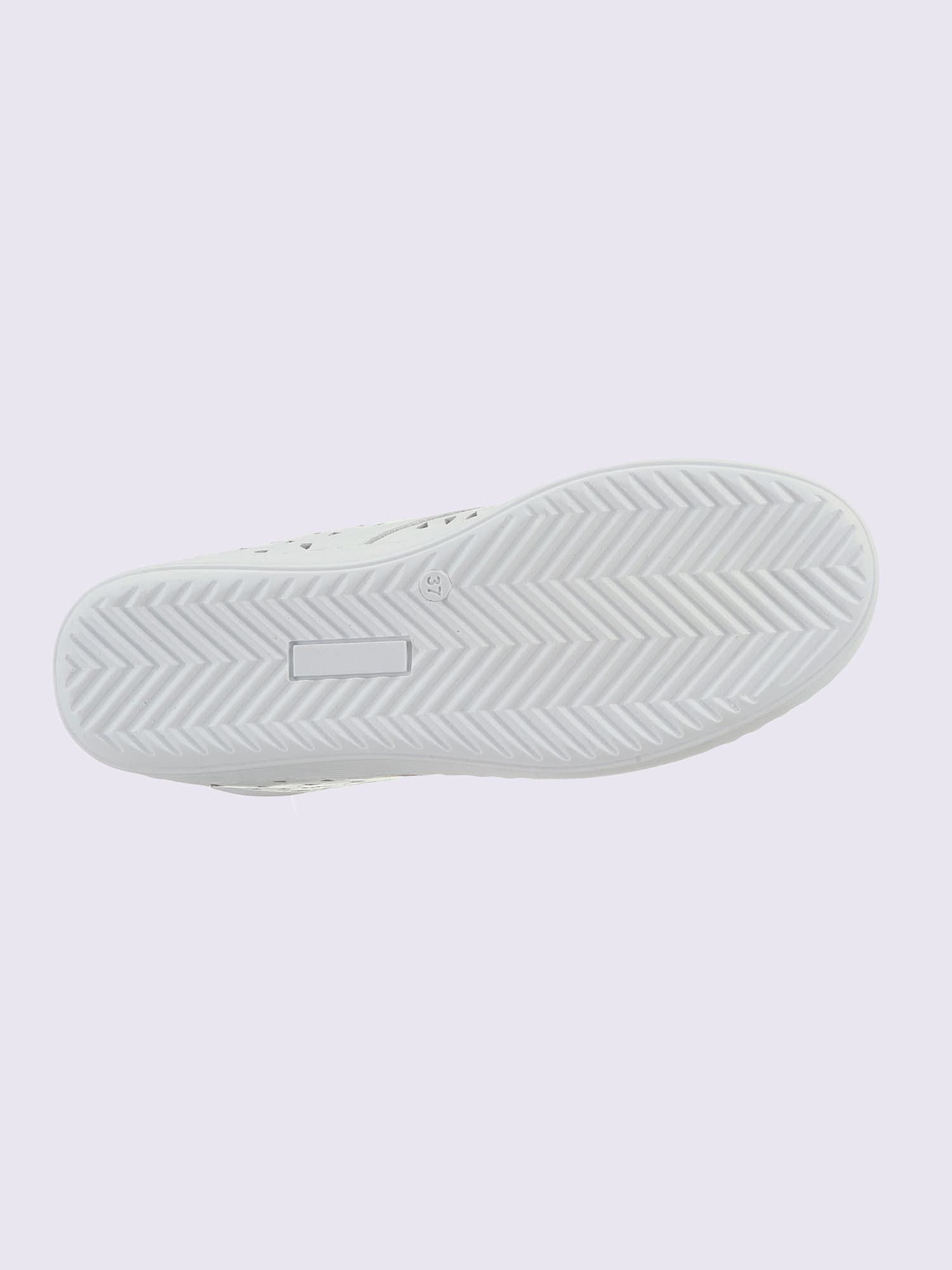 Chaussures à lacets cuir nappa de vache, couleur blanc, taille 39 - helline
