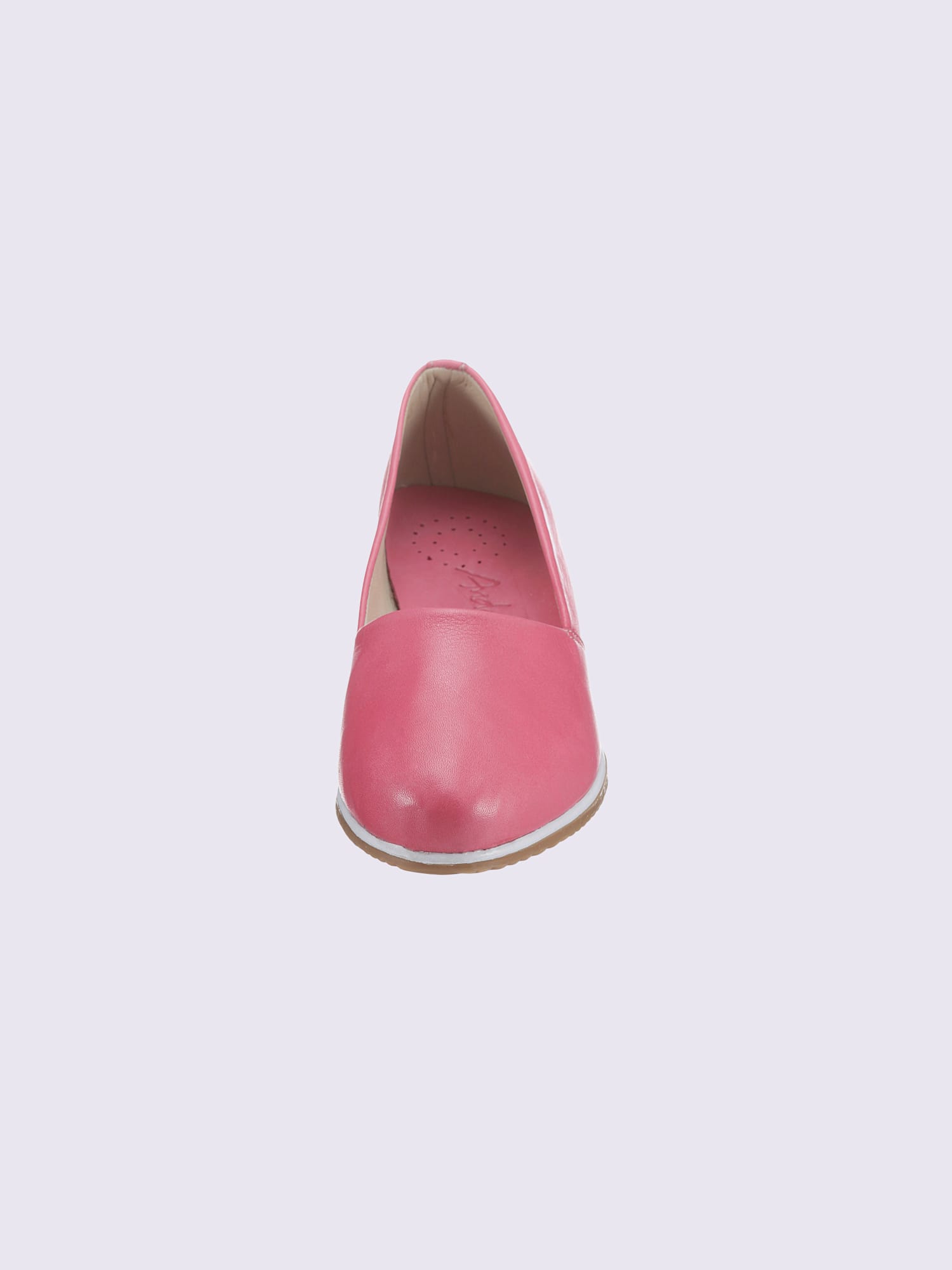 Trotteurs cuir nappa de vache, couleur rose, taille 39 - helline