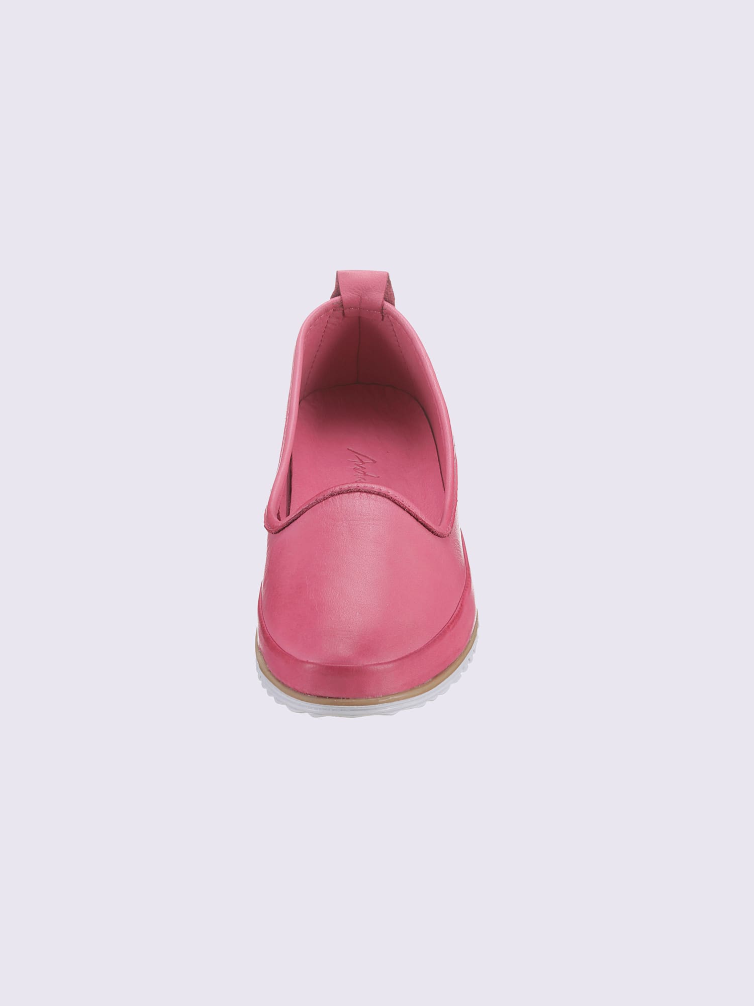 Trotteurs semelle intérieure amovible en cuir, rose moyen uni, taille 42 - helline