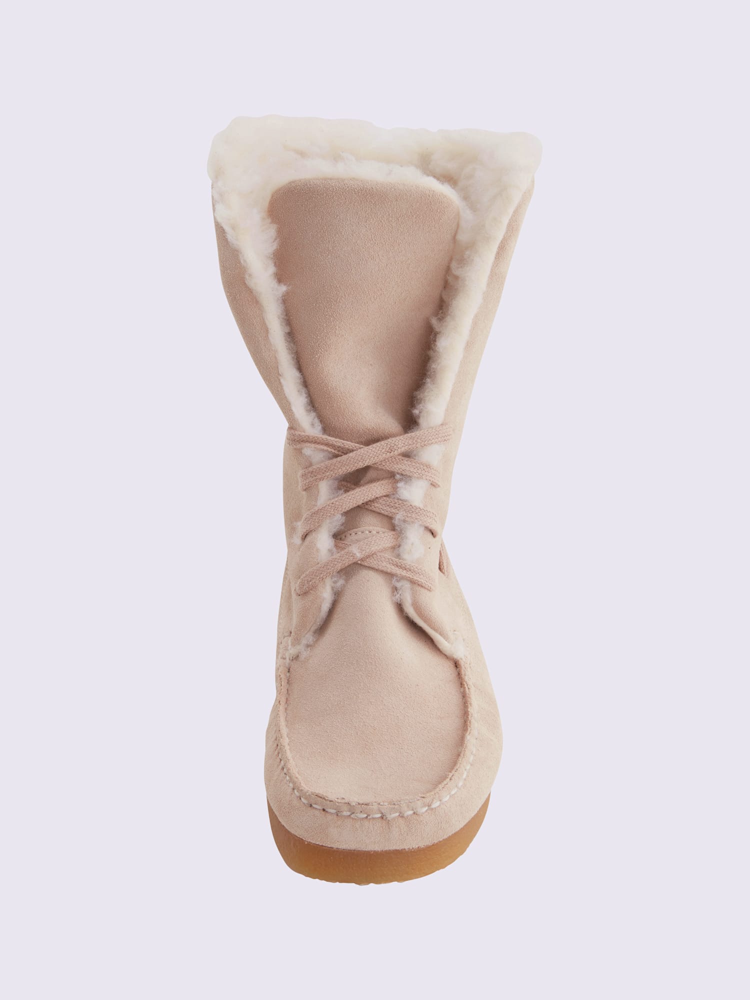 Bottines cuir velours vachette doux, couleur couleur ivoire, taille 37 - helline